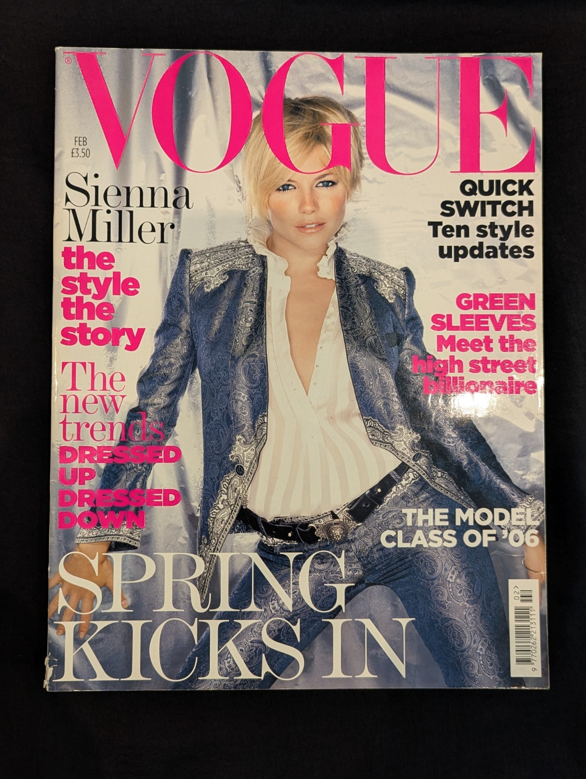 Vogue Magazine February 2006 Sienna Miller Cover UK