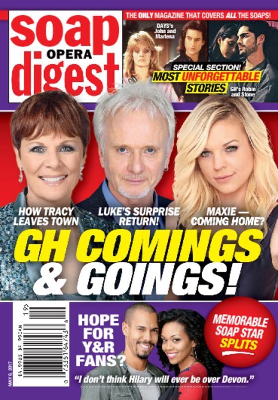 Soap Opera Digest May 8 2017 Jane Elliot Anthony Geary Kirsten Storms Lamon Arch