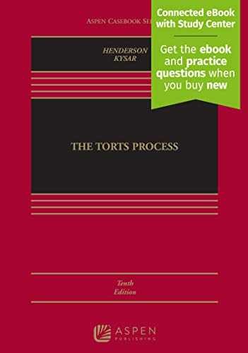 Torts Process: [Connected eBook – Hardcover, by Henderson James A; – Acceptable