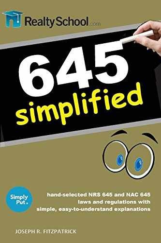 645 Simplified: NRS 645 and – Paperback, by Fitzpatrick Joseph R. – Very Good