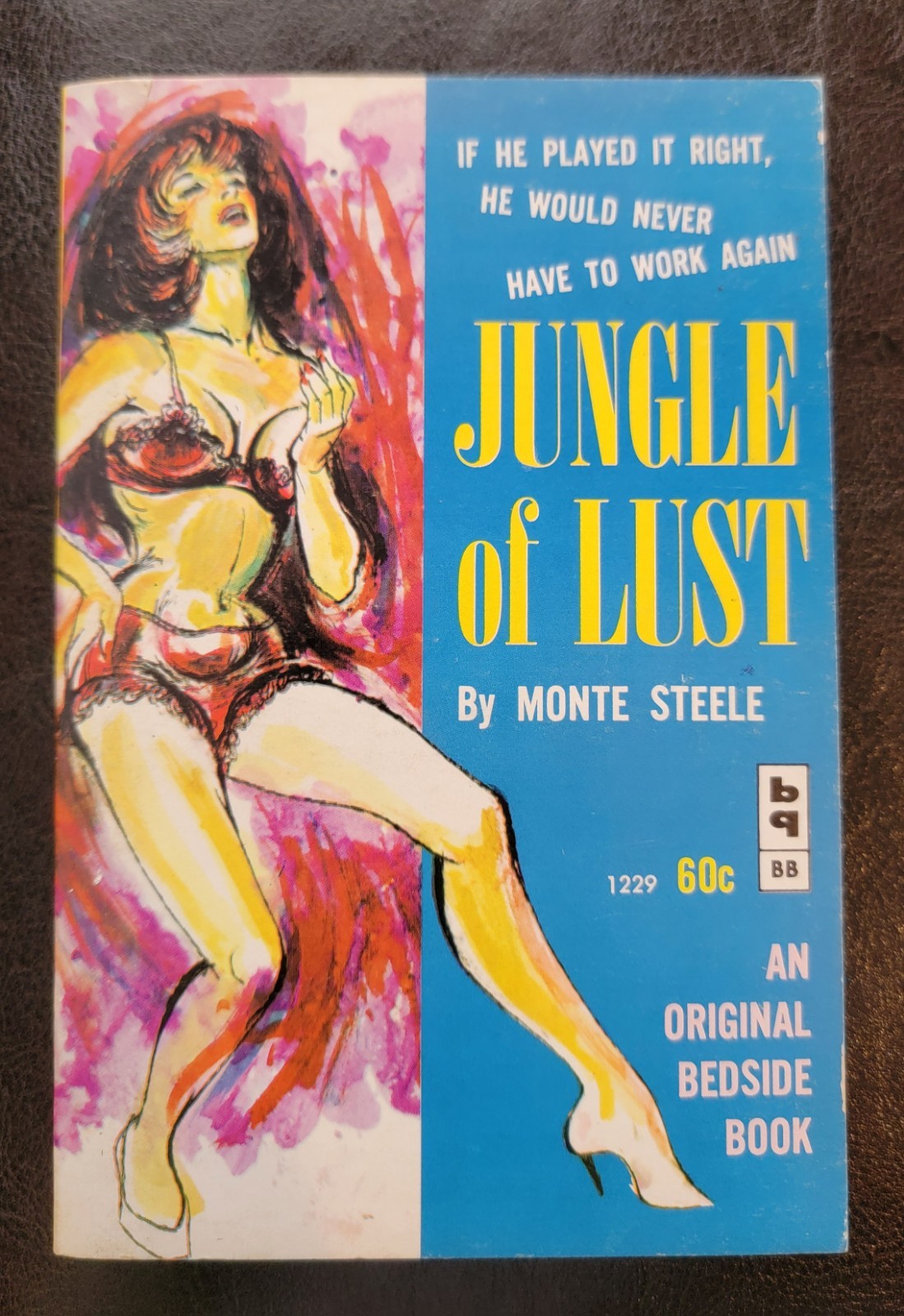 Jungle Of Lust Monte Steele Bedside Book 1229 1963 War Sleaze Oscar Liebman Cvr