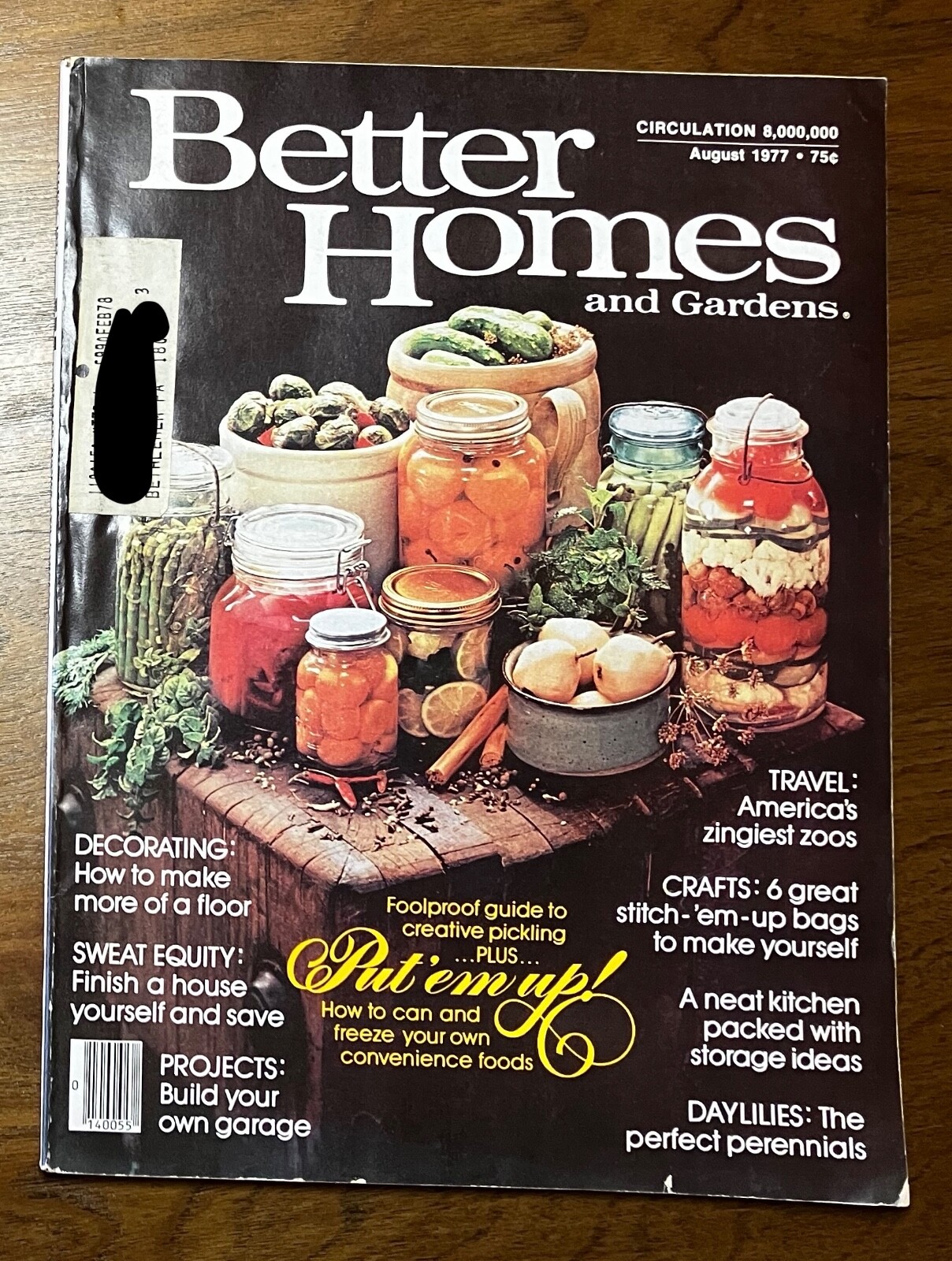 Better Homes & Gardens Aug 1977 DYI women’s mag household hints