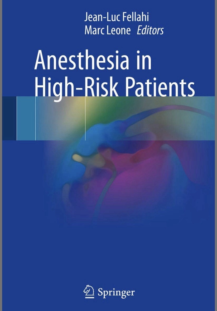 Anesthesia in High-Risk Patients by Marc Leone and Jean-Luc Fellahi (Hardcover)