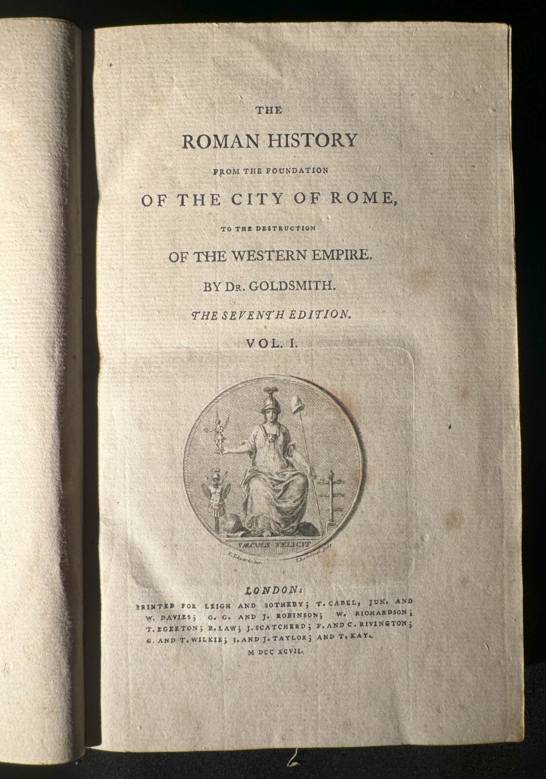 The Roman History of the City of Rome Vol. 1 – 1797 HC