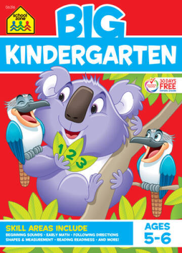 BIG Kindergarten Workbook – Perfect Paperback By School Zone Staff – ACCEPTABLE