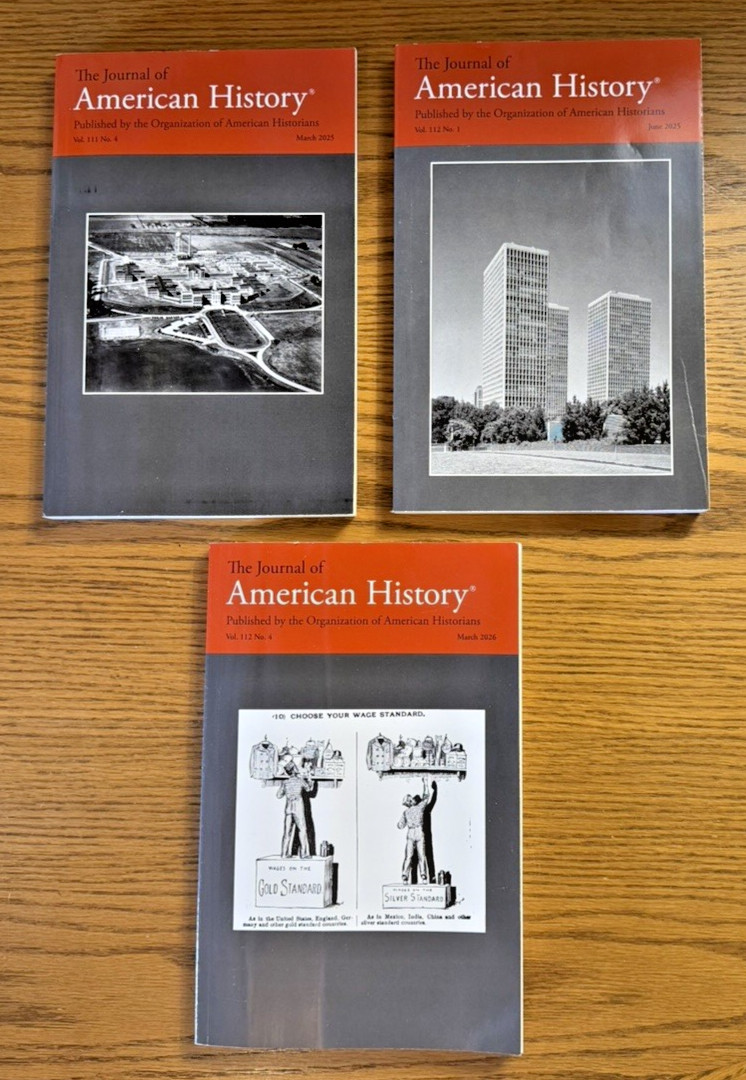 LOT OF THREE (3) The Journal of American History March & June 2025 & March 2026