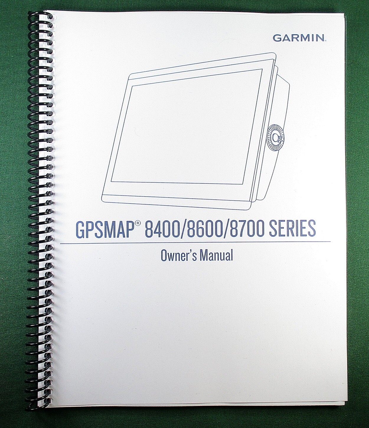 Garmin GPSMap 8400/8600/8700 Series Owner’s Manual: 82 Pages & Clear Covers!