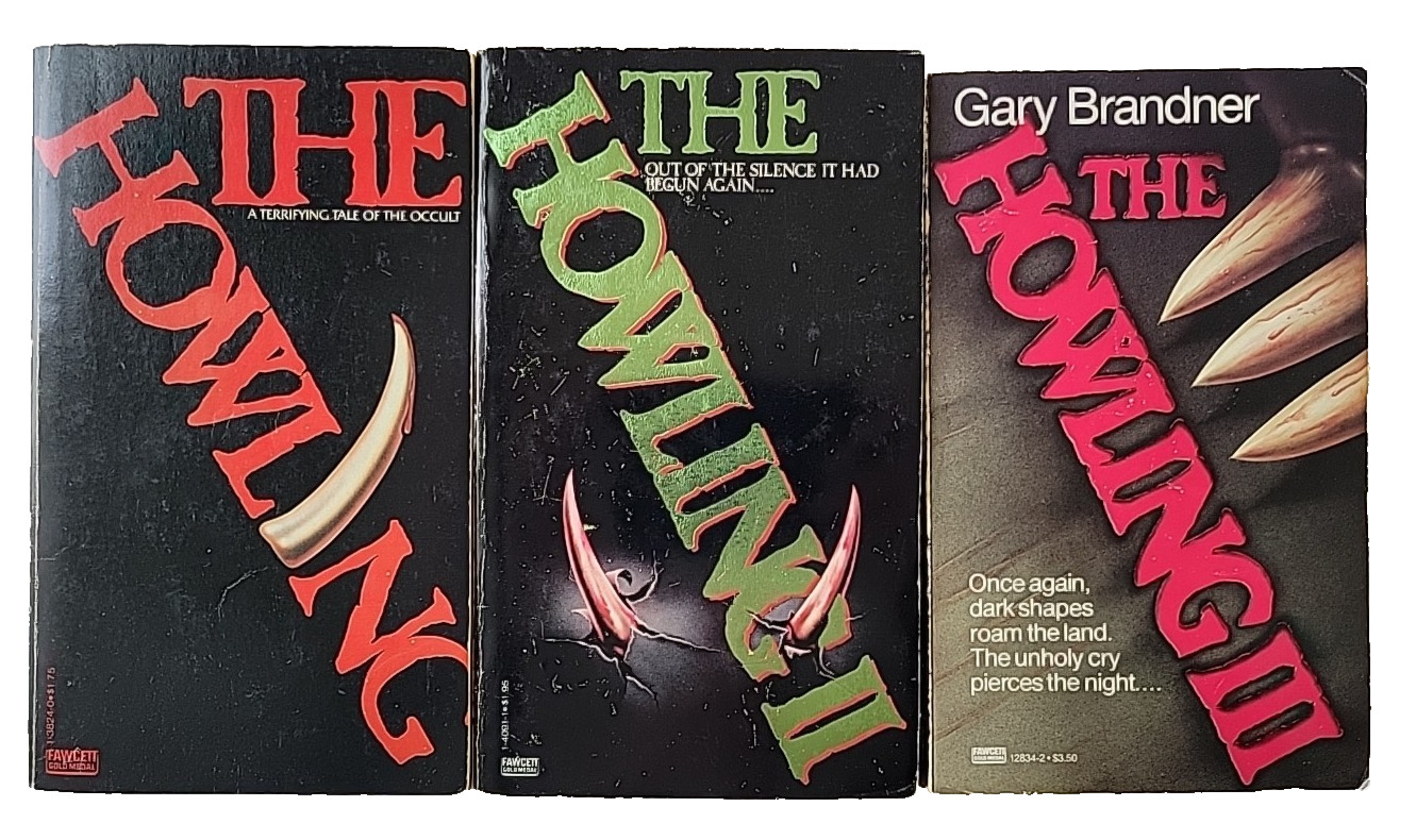 Lot of 3, Gary Brandner, The Howling I 3rd prt, Howling II, III 1st Prts 1978 PB