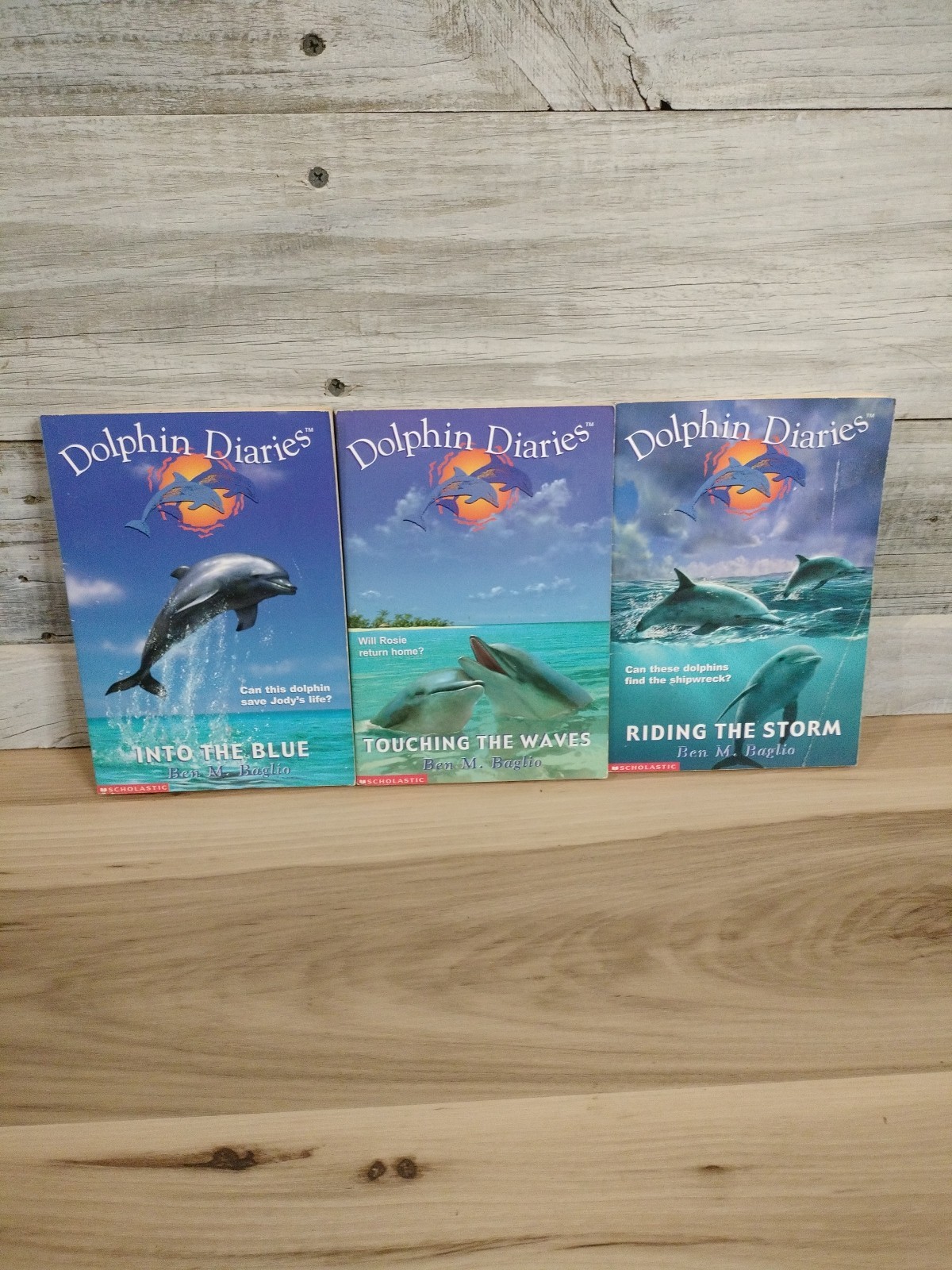 Dolphin Diaries 1-3 Ben M. Baglio Childrens Book Lot Bundle