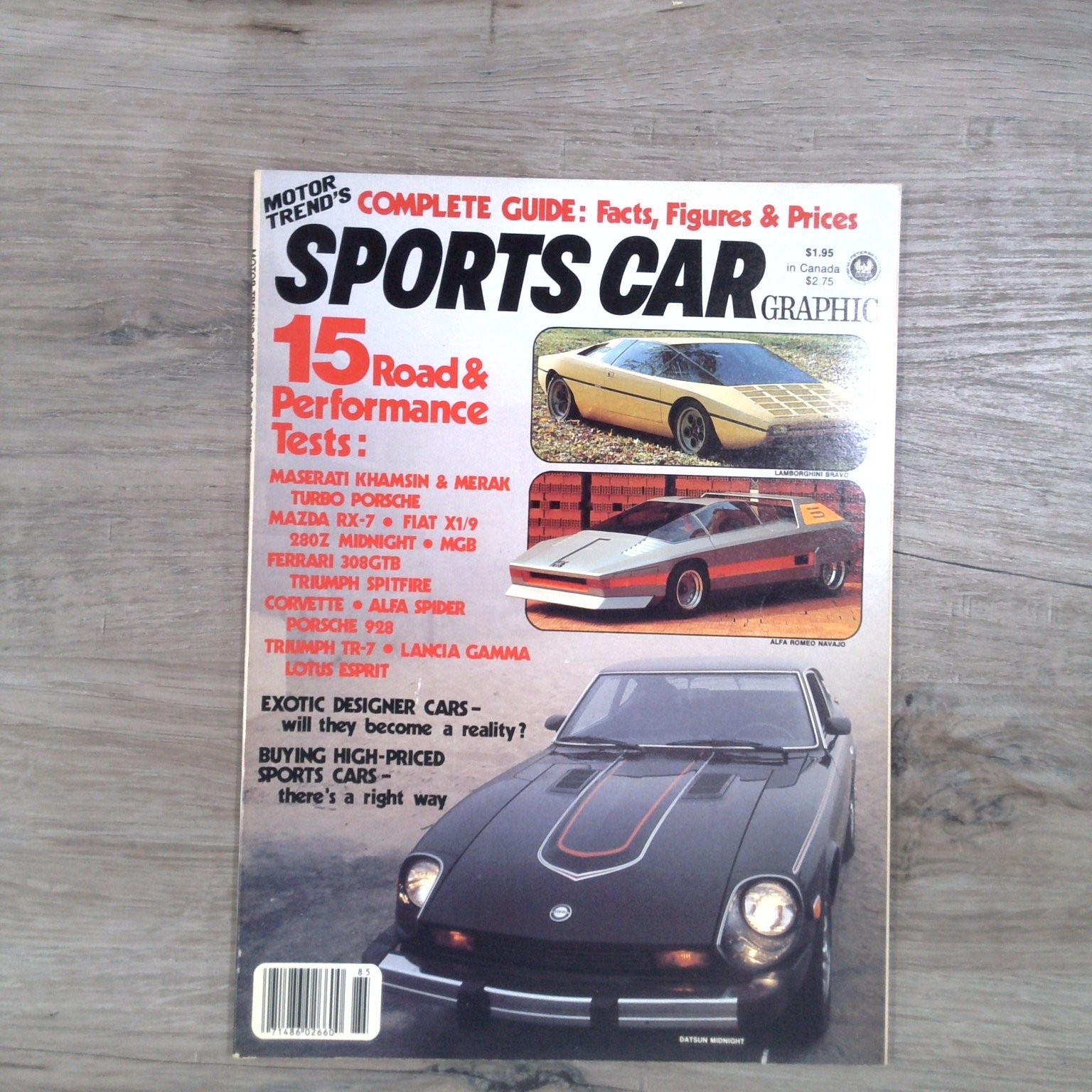 Motor Trend’s Sports Car Graphic Magazine 1980s 15 Road Tests Petersen