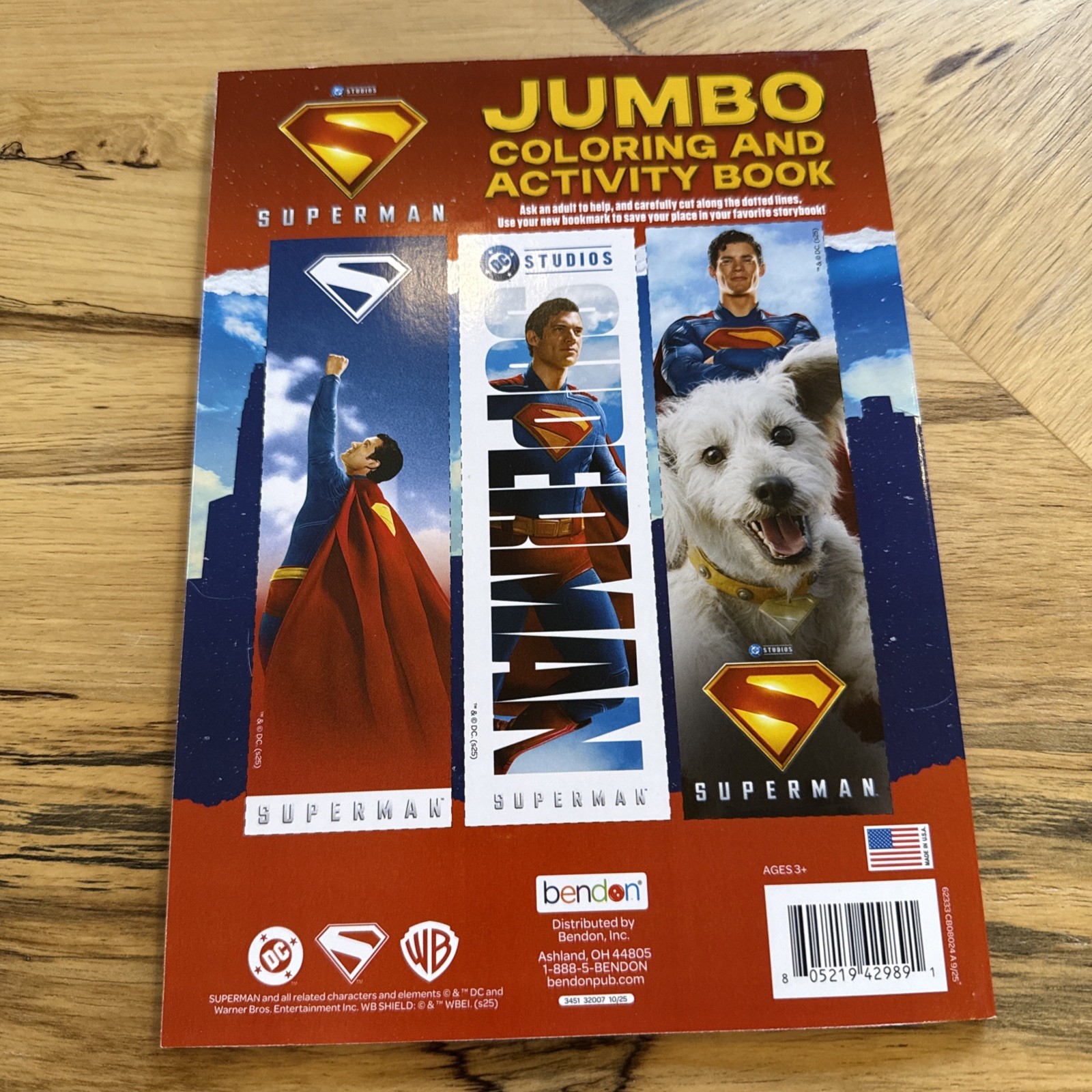 Superman 2025 DC Comics Coloring & Activity Book Fun For Kids!