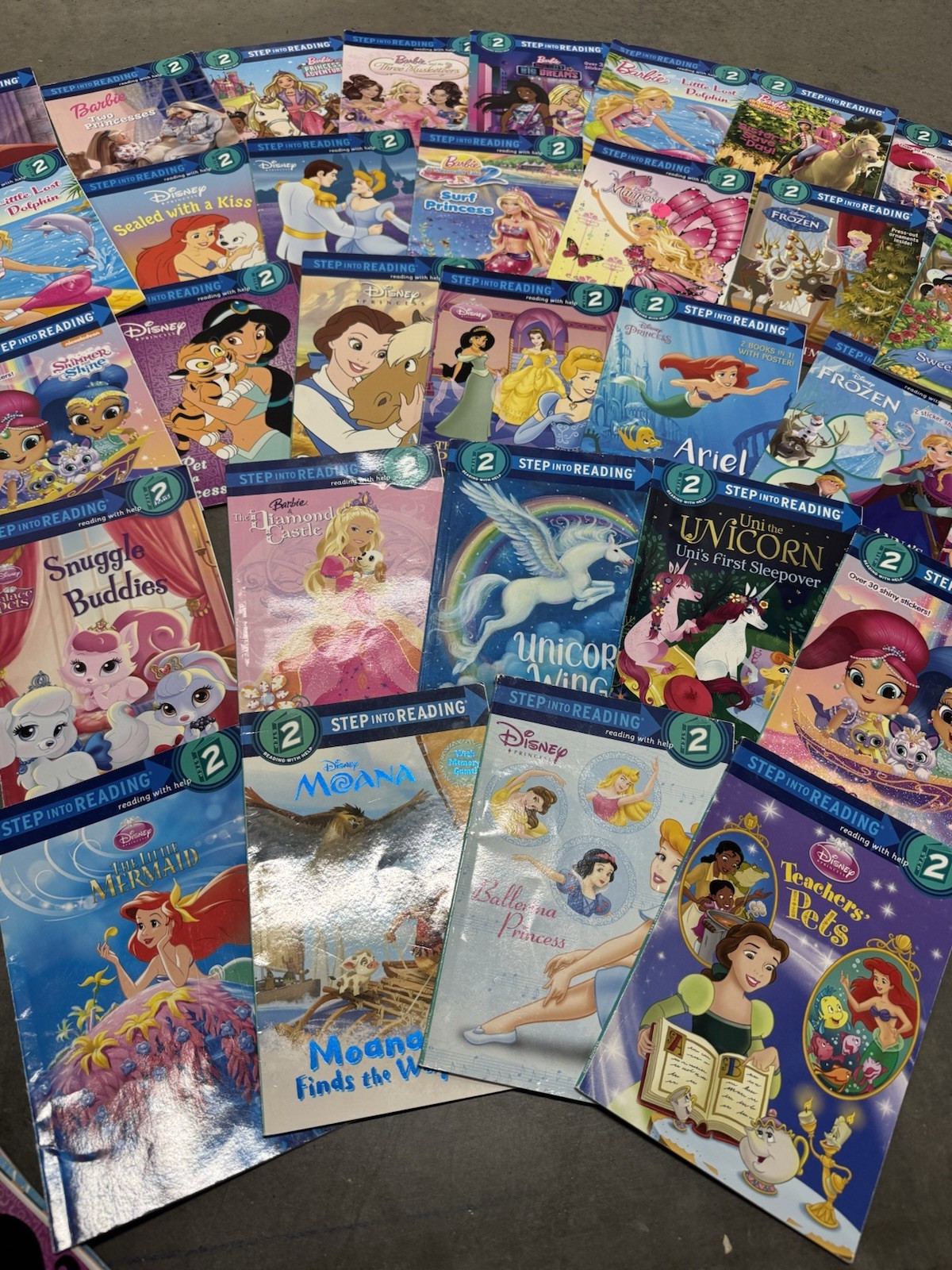 FOR GIRL Random Lot of 10 Level 2 Step Into Reading | I Can Read | Learn To Read