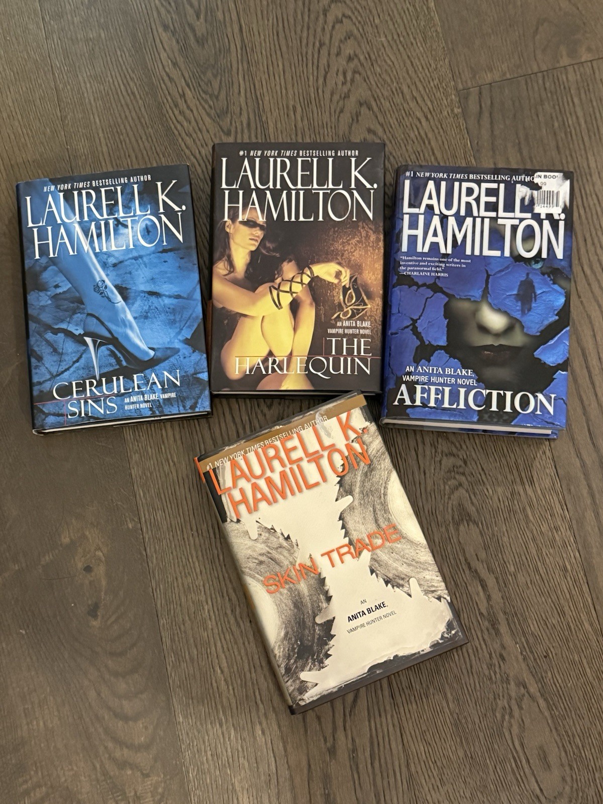 Lot Of 4 Hardcover Laurell K Hamilton Books Anita Blake