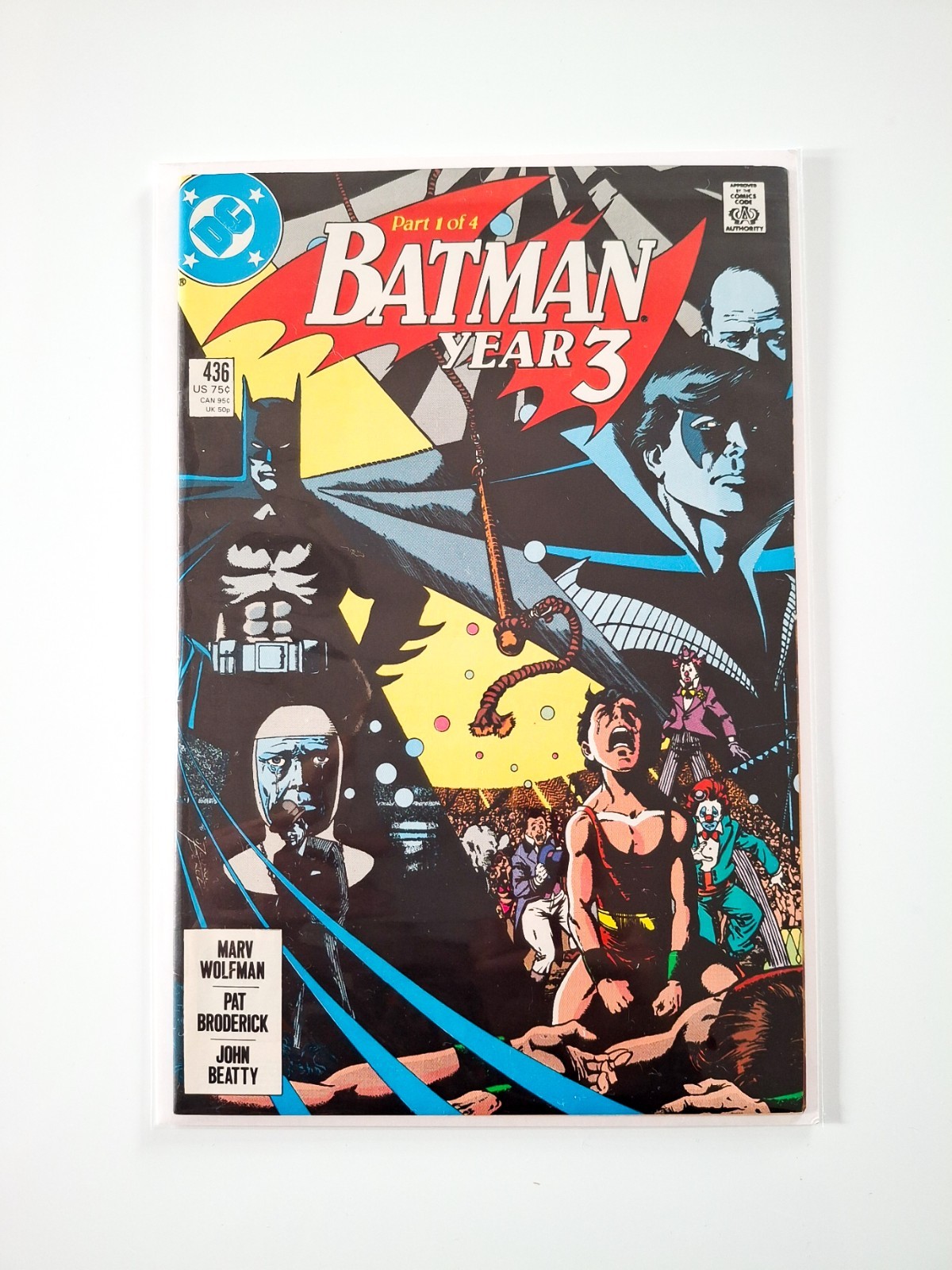 Batman #436 DC Comics Wolfman Broderick Beatty 1989 VF 1st App Tim Drake