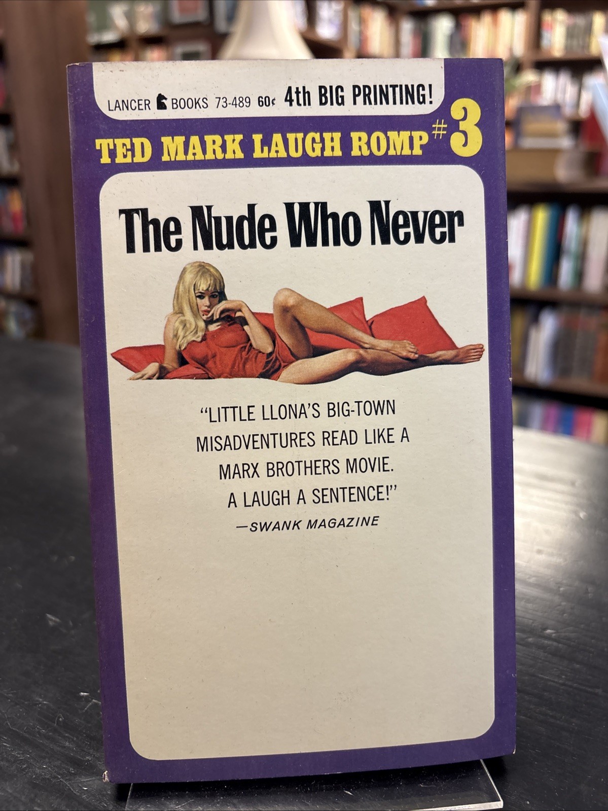 The Nude Who Never by Ted Mark 1966 Lancer 73-489 Paperback