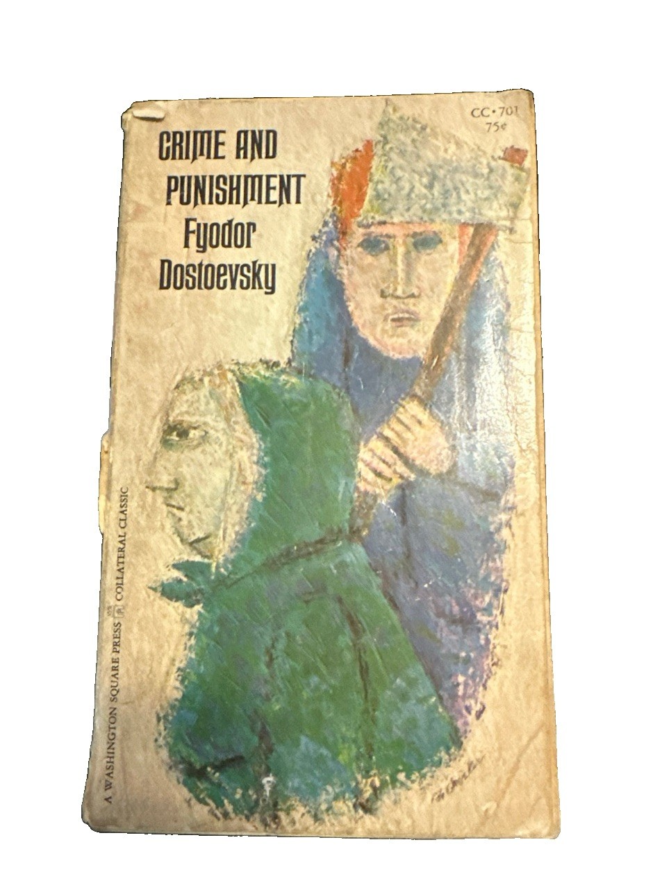 Vintage Crime and Punishment Fyodor Dostoevsky 1963 Paperback First Edition 1966