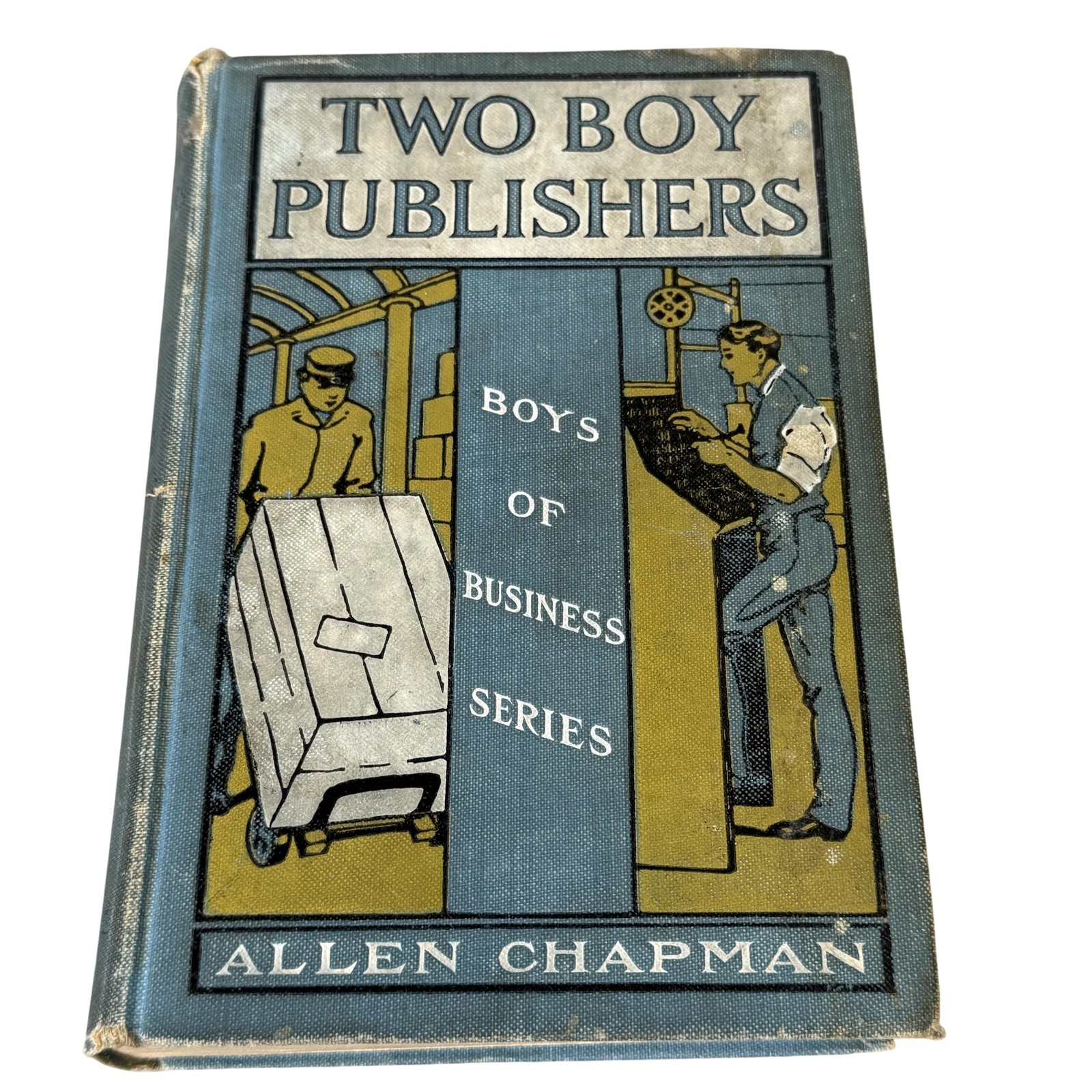 Vintage 1906 Two Boy Publishers Allen Chapman HC Cupples & Leon Blue USA