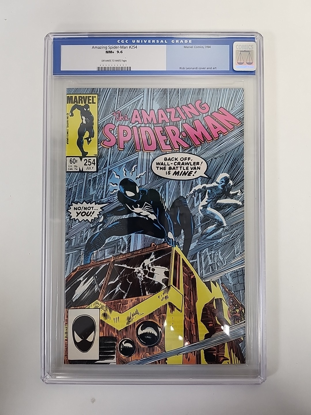 Amazing Spider-Man #254 7/1984 CGC 9.6 OFF-White to White Pages Jack O’Lantern