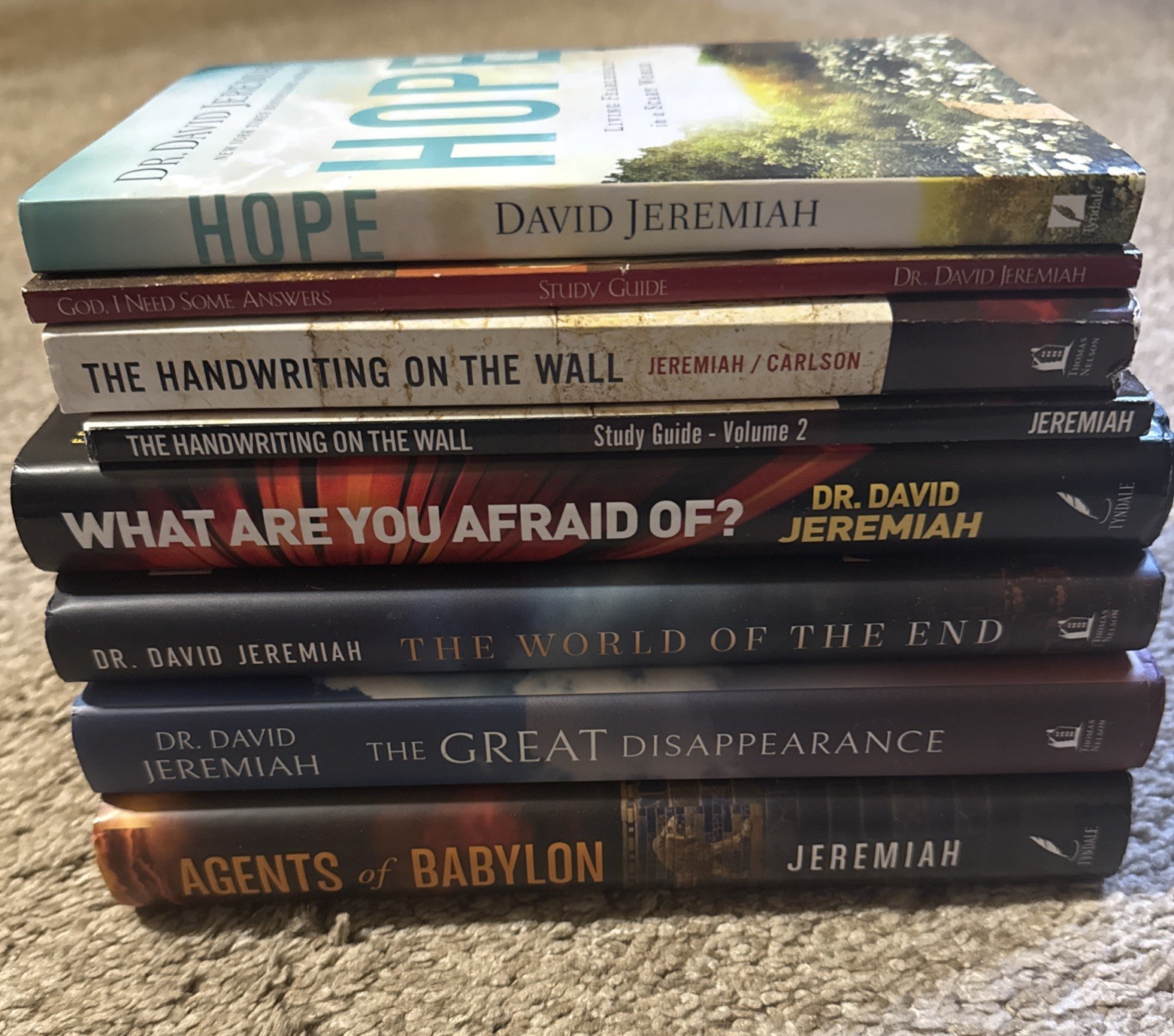 Lot of 8 Dr. David Jeremiah HC/PB books