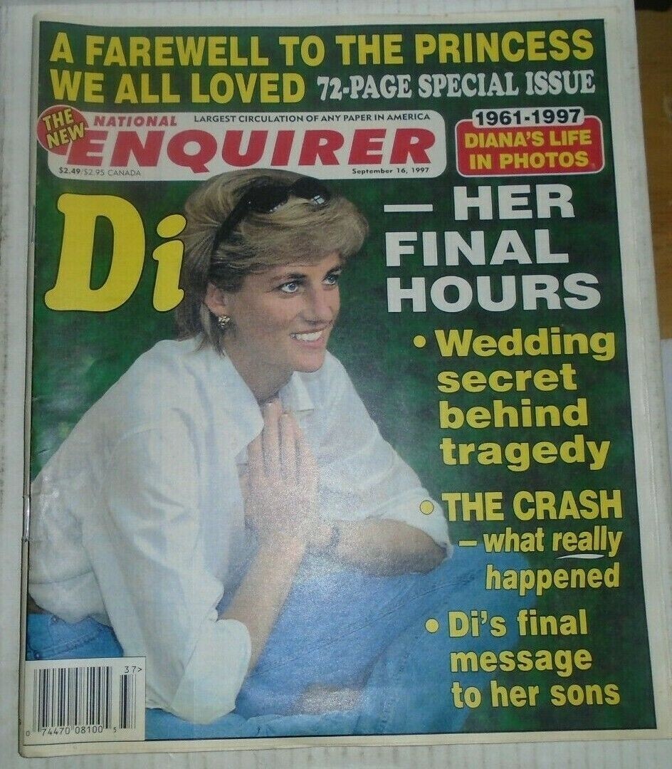 National Enquirer September 16 1997 Princess Dianna