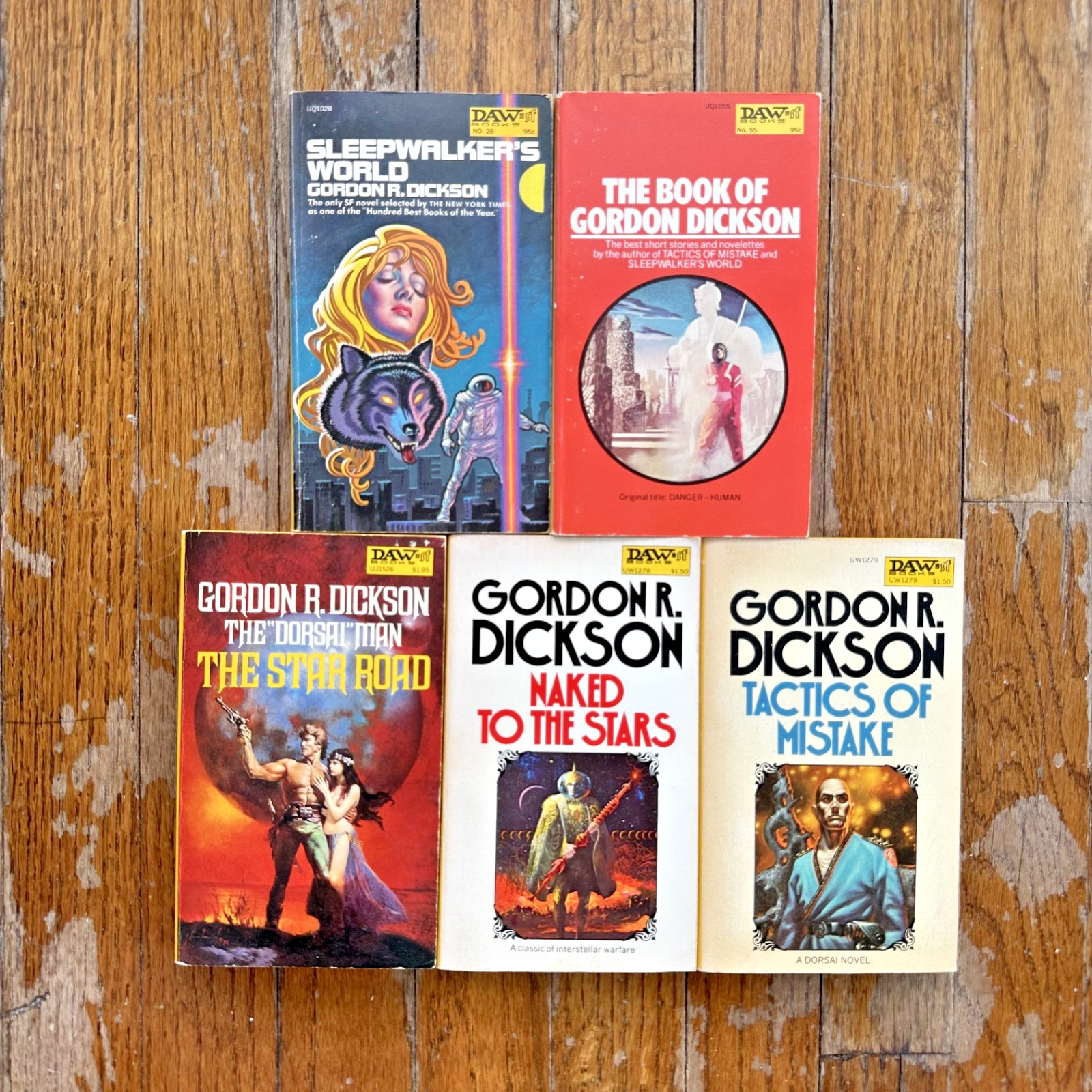 Gordon R. Dickson Yellow DAW SF Sleepwalkers Naked Star Road Tactics PB Lot 5
