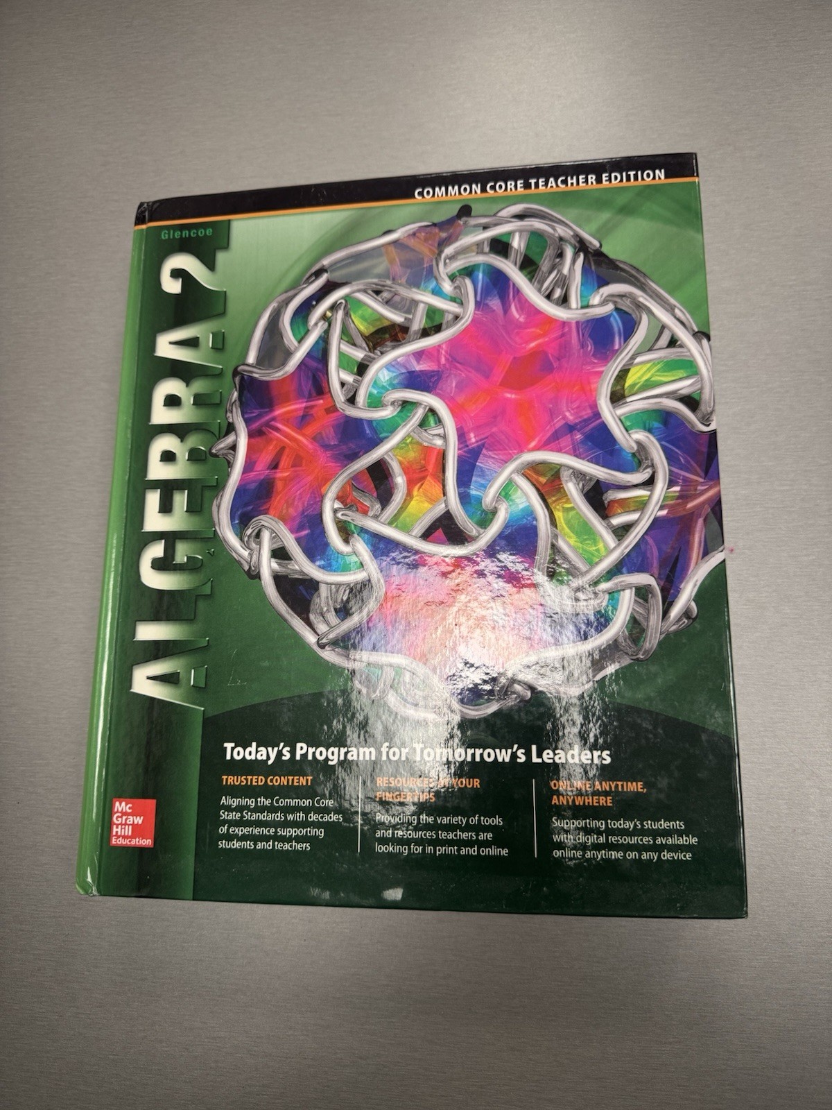 Glencoe Algebra 2, Common Core Teacher Edition by Carter/Hardcover/Good