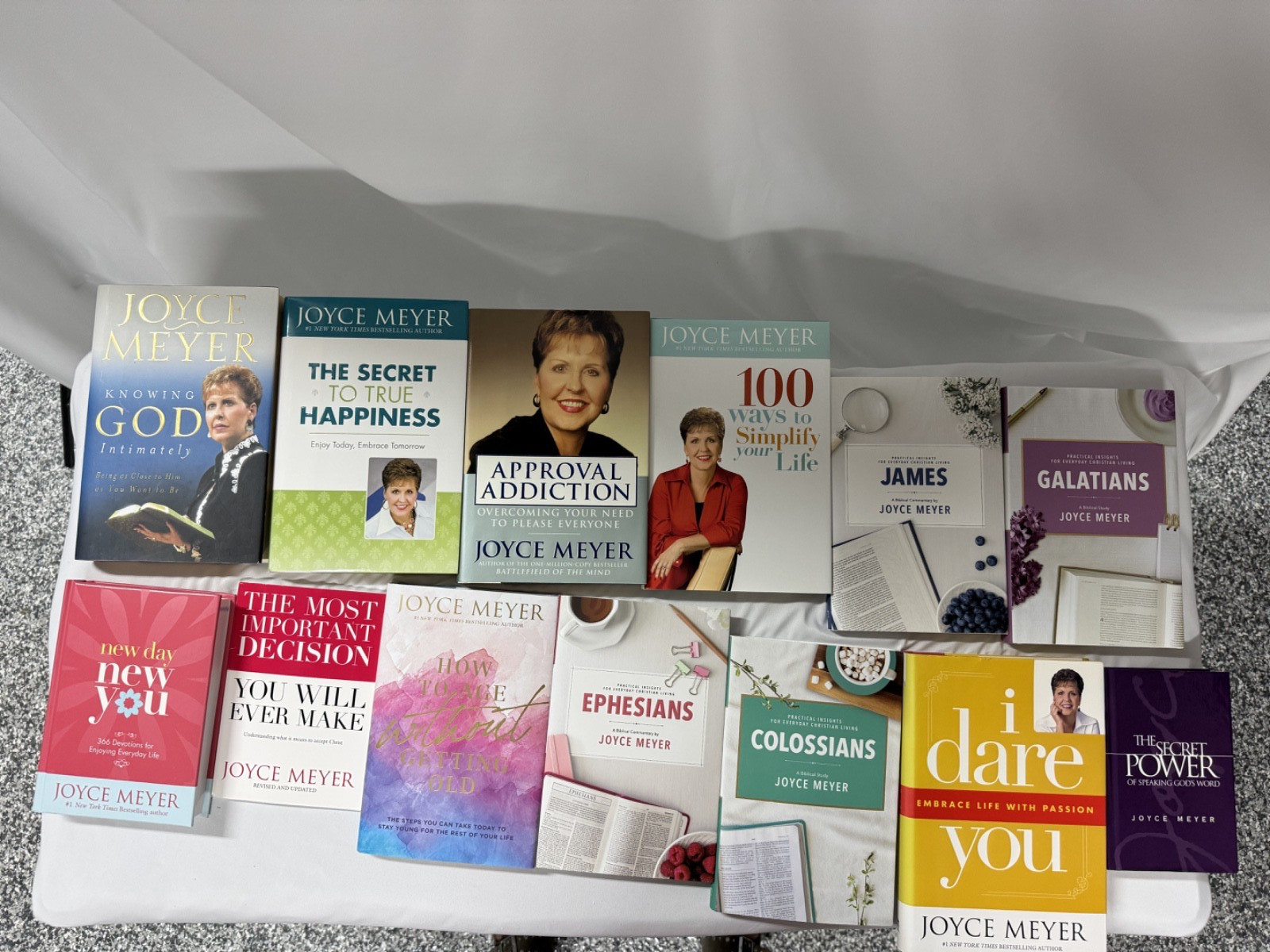 JOYCE MEYERS – VARIOUS BOOKS – 13 IN TOTAL
