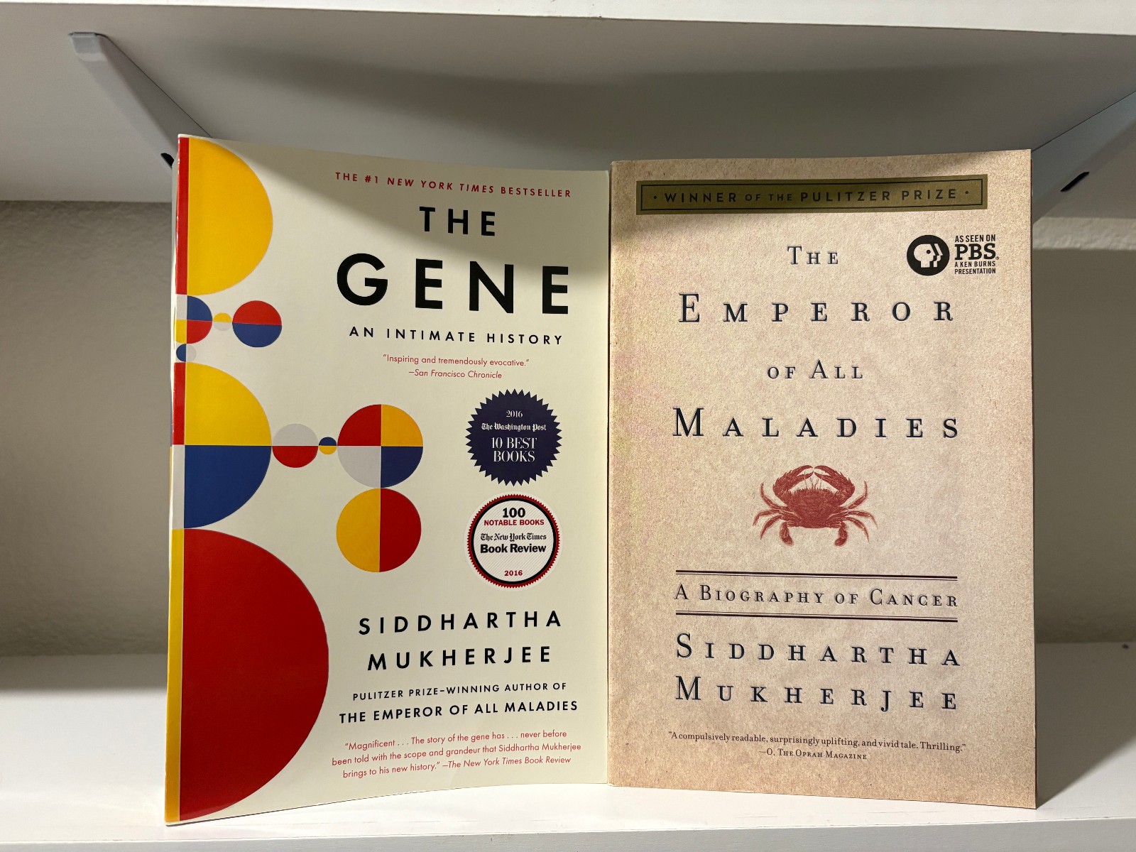 The Gene and Emperor of All Maladies by Mukherjee BOTH SIGNED, Paperback