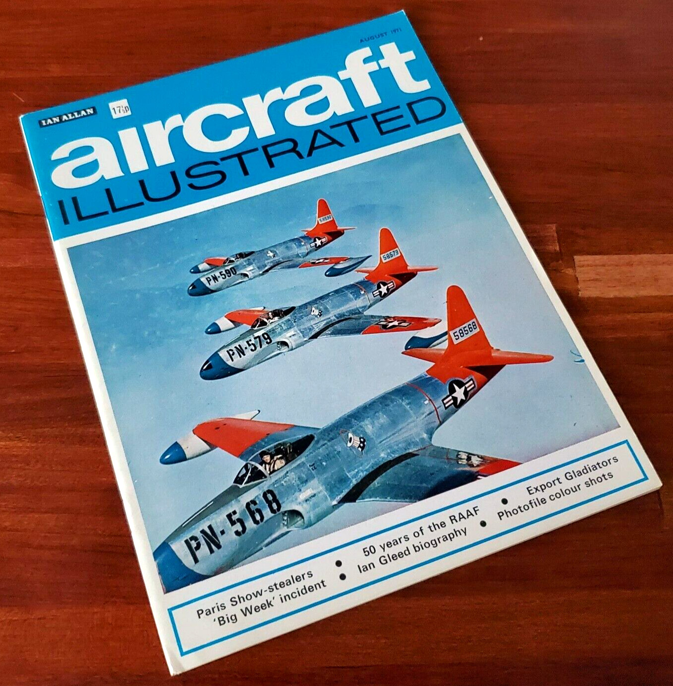 AIRCRAFT ILLUSTRATED: AUGUST 1971 VINTAGE AVIATION MAGAZINE FREE SHIPPING