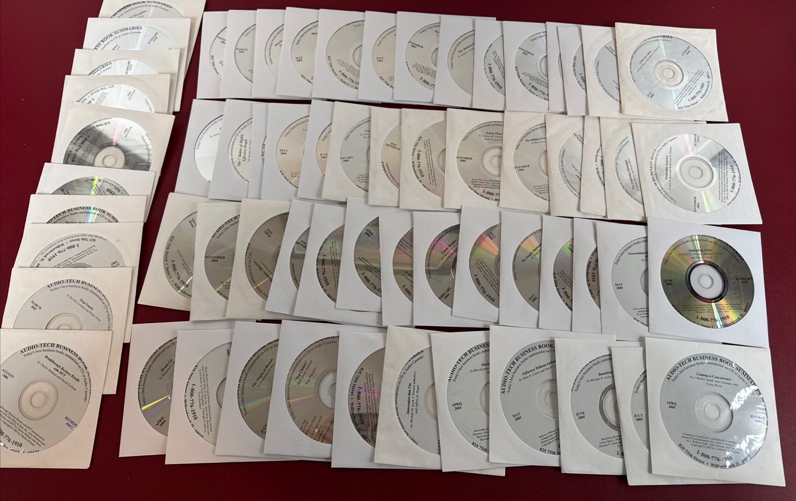 lot of 60 +, Audio-Tech Business Book Summaries on CD, 2002-2005