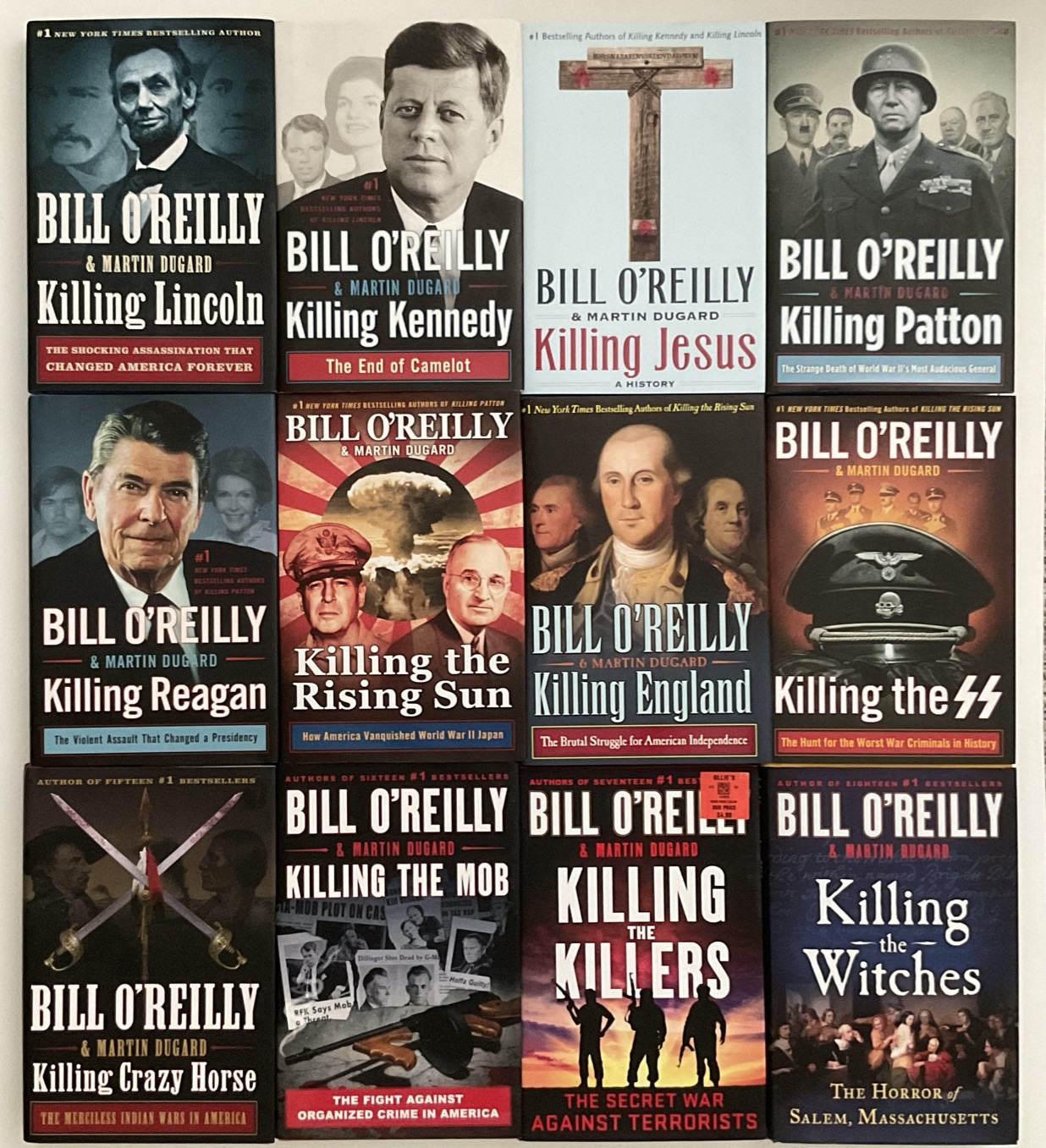 Lot 12 Killing Series Books by Bill O’Reilly 1st Ed HC 1-11 13 Witches Jesus VGC