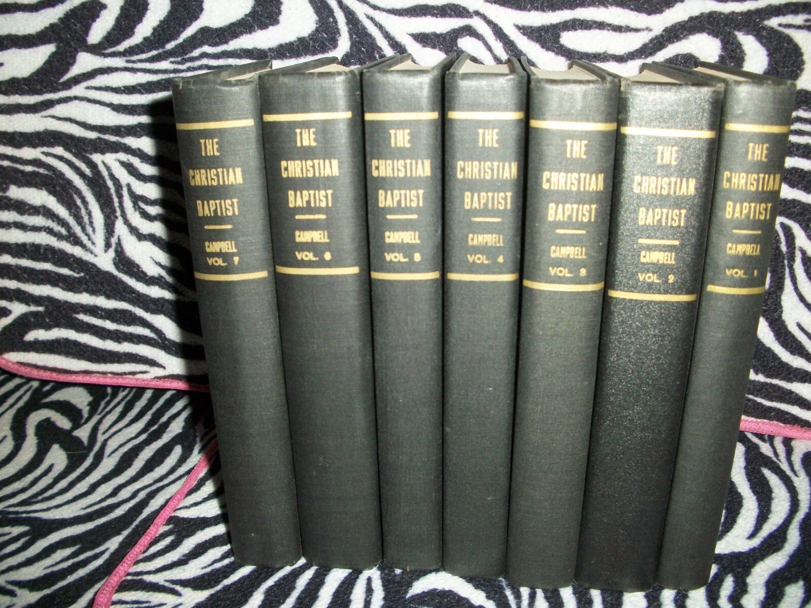 The Christian Baptist by Alexander Campbell 7 volume set 1950s gospel advocate