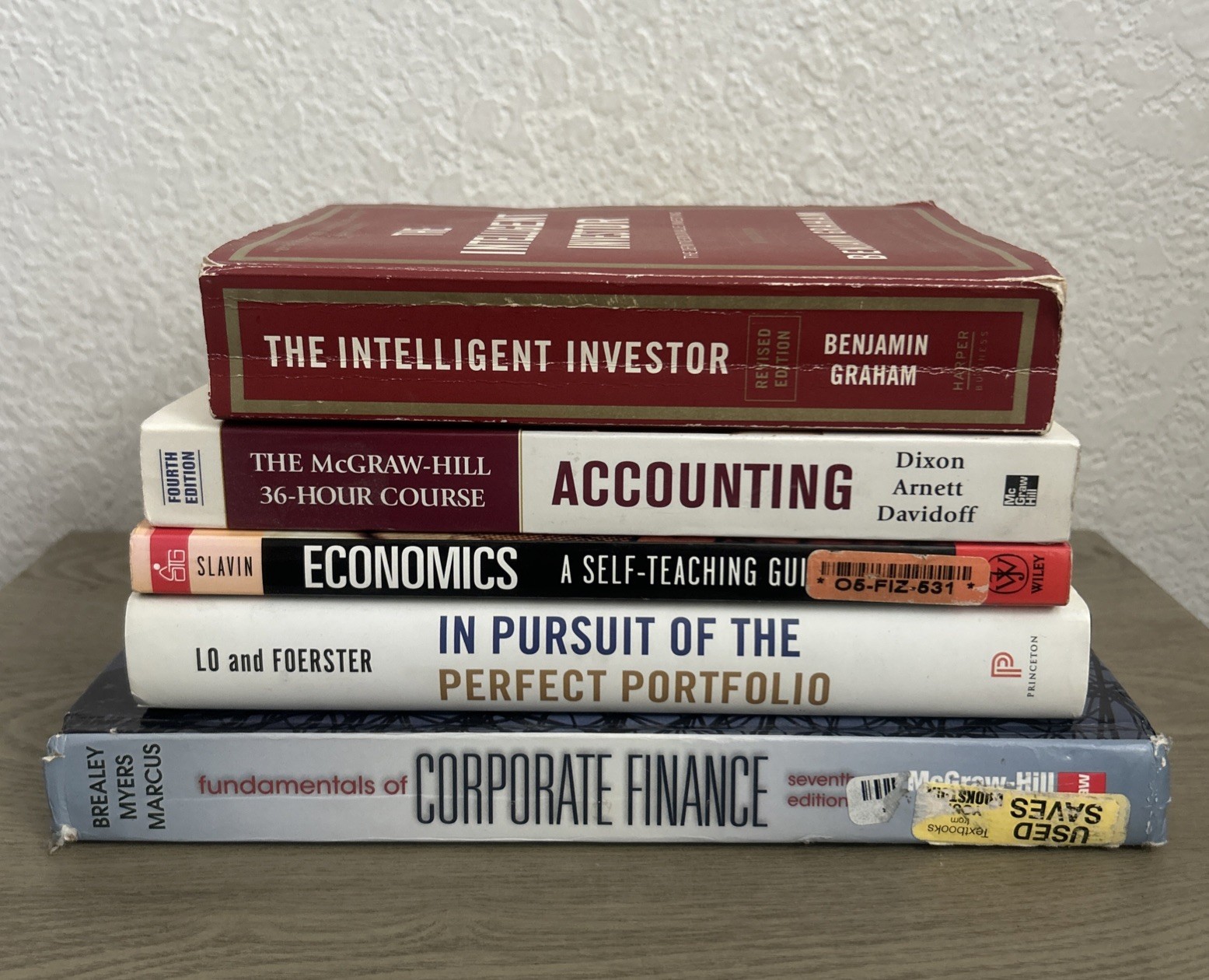 Book Lot (5) Finance, Accounting, Portfolio, Investing Mix of Books!