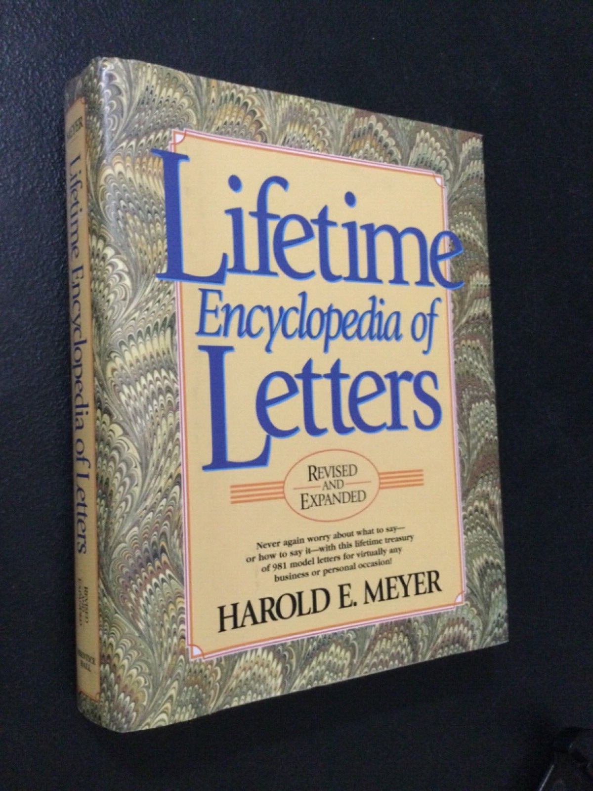 Lifetime Encyclopedia of Letters by Harold E. Meyer 1998 HC/DJ (Prentice-Hall)
