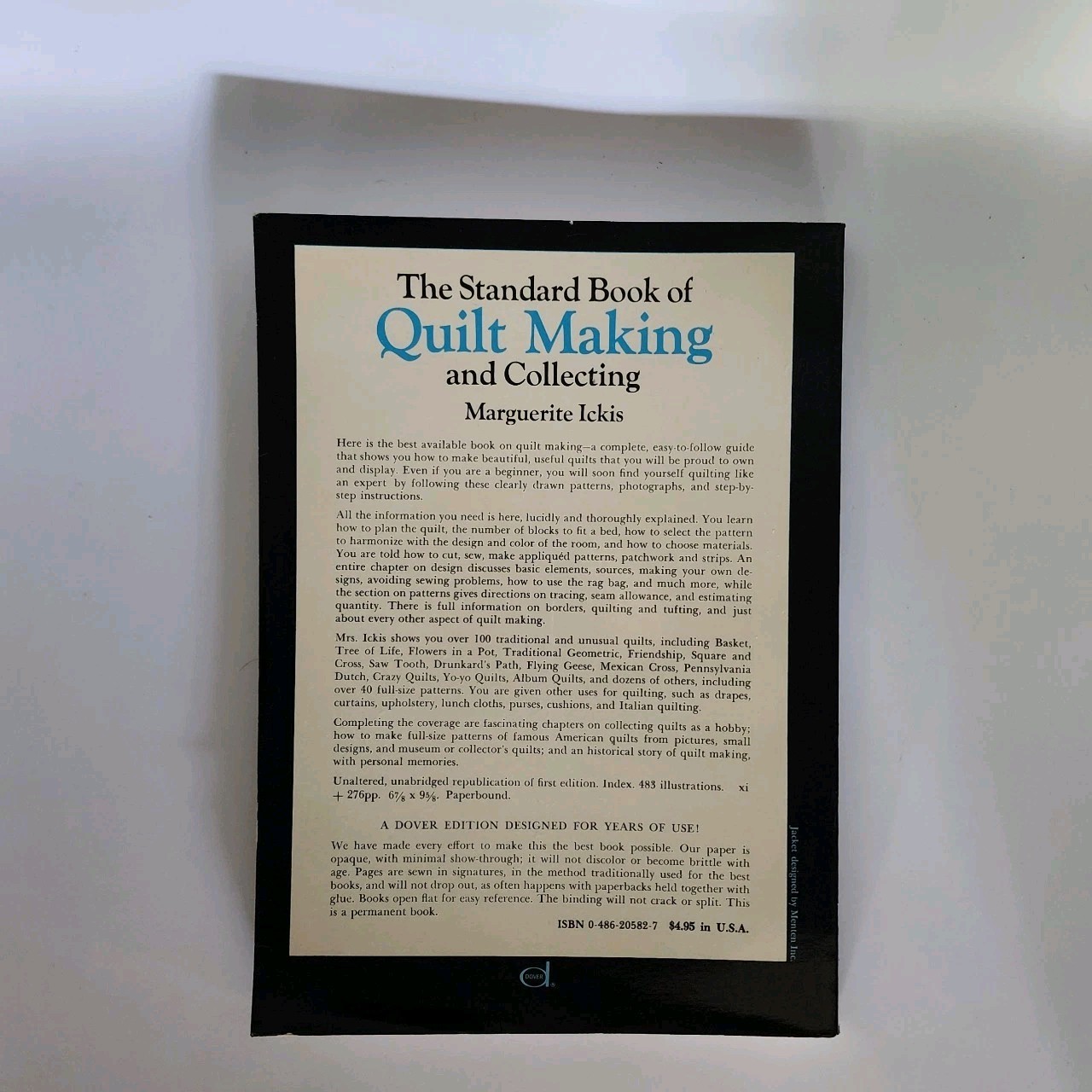 1949 Quilt Making and Collecting 482 Illusitrations by Marguerite Ickis 274 pgs