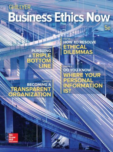 Business Ethics Now by Ghillyer, Andrew