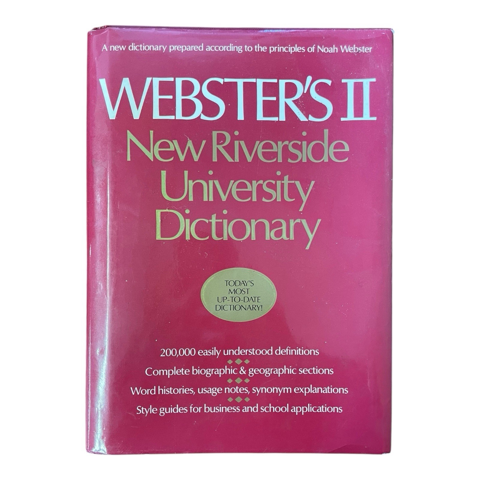 Webster’s II New Riverside University Dictionary Hardcover