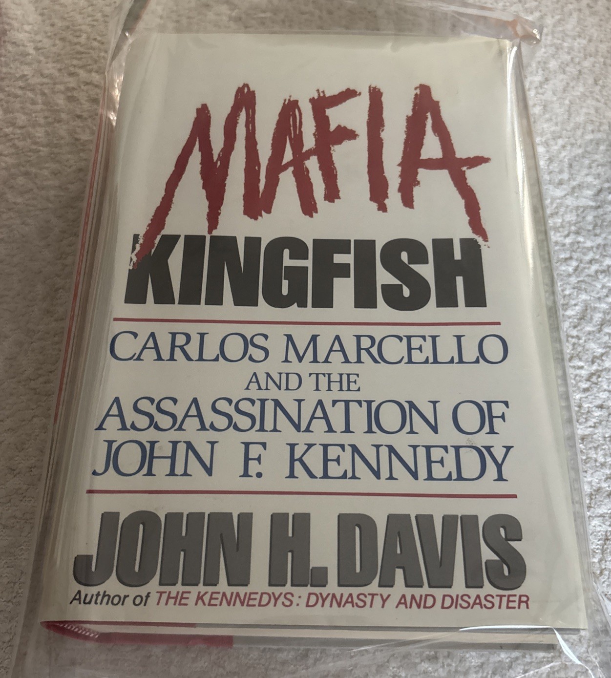 Mafia Kingfish- Carlos Marcello- New Orleans Mob- John H Davis- 1989 Hardcover