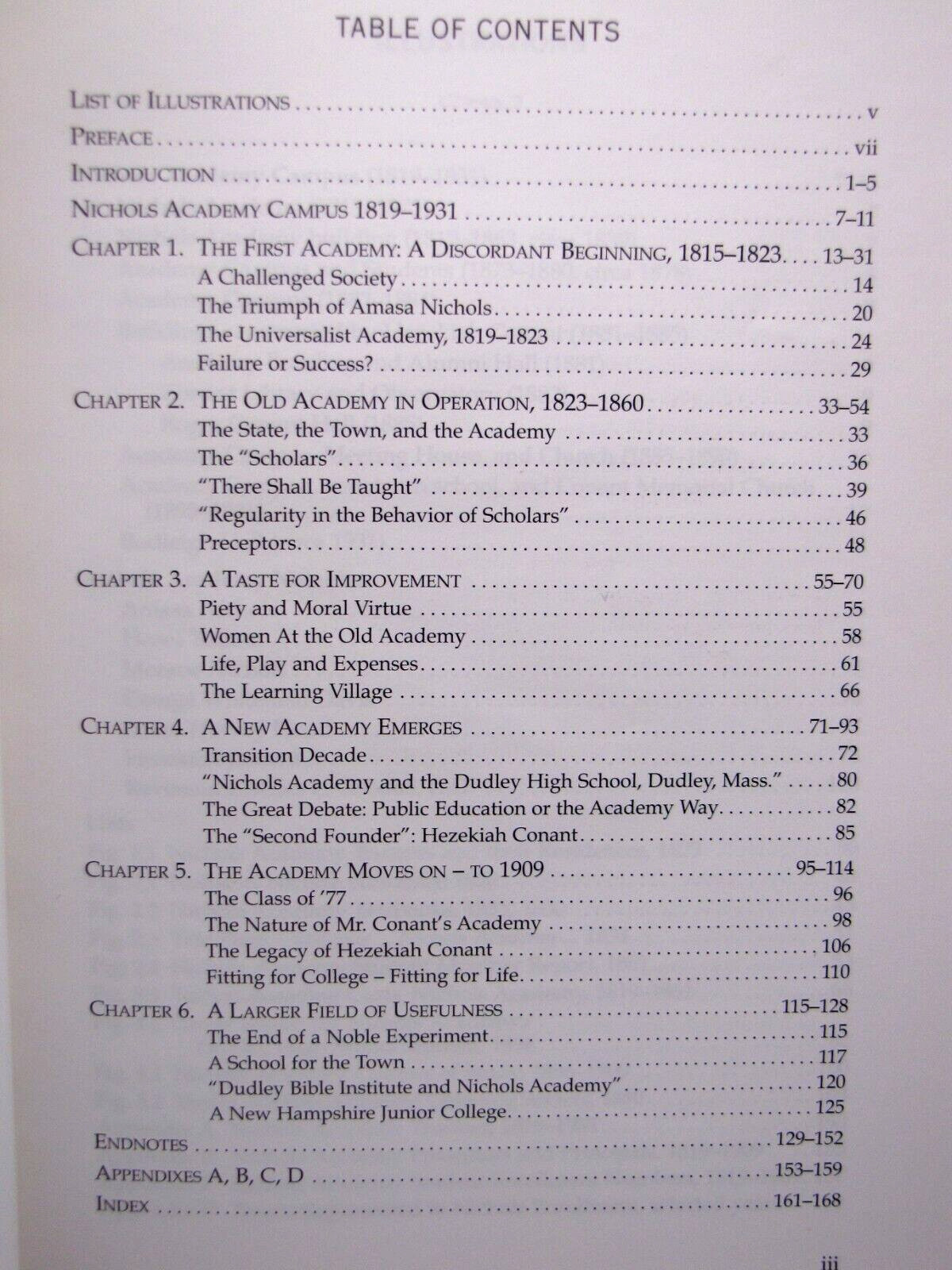 Nichols Academy: The Spring on the Hill 1815-1931 James Lawson Conrad Jr.
