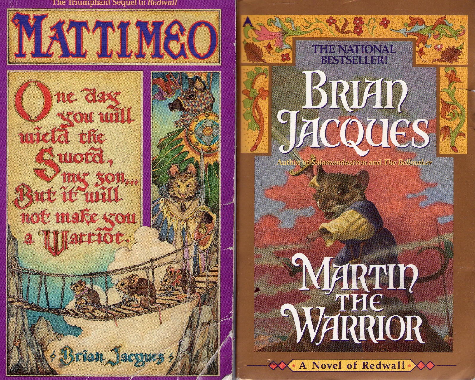 Complete Set Series – Lot of 22 Redwall Books by Brian Jacques YA Rogue Crew