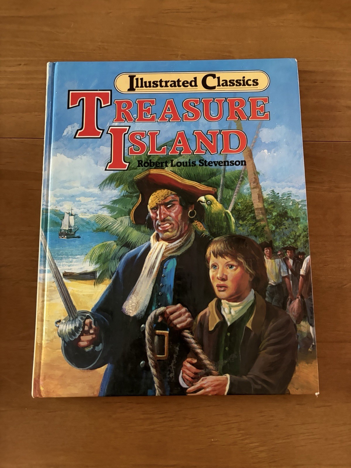 Treasure Island (Illustrated Classics) by robert louis stevenson VTG 1987 HC