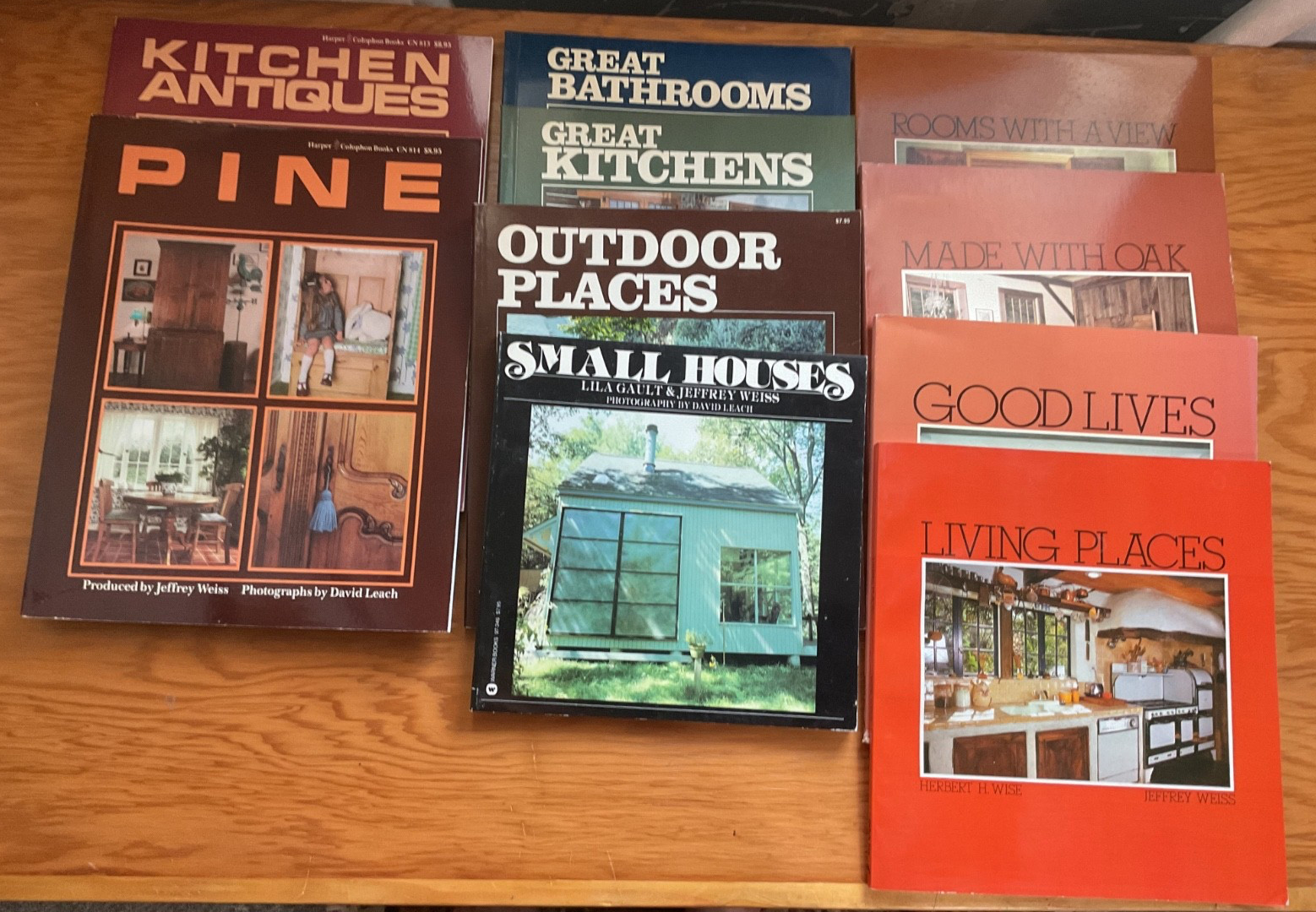 lot of 10 1970s home decor idea books Jeffrey Weiss furnishings decorating