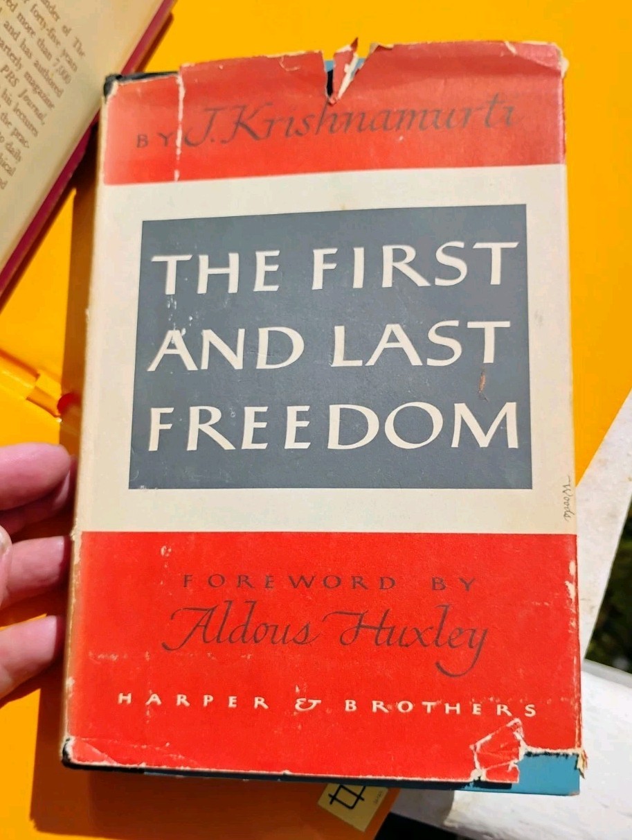 Freedom From The Known J. Krishnamurti True 1st Edition 1954 HC/DJ