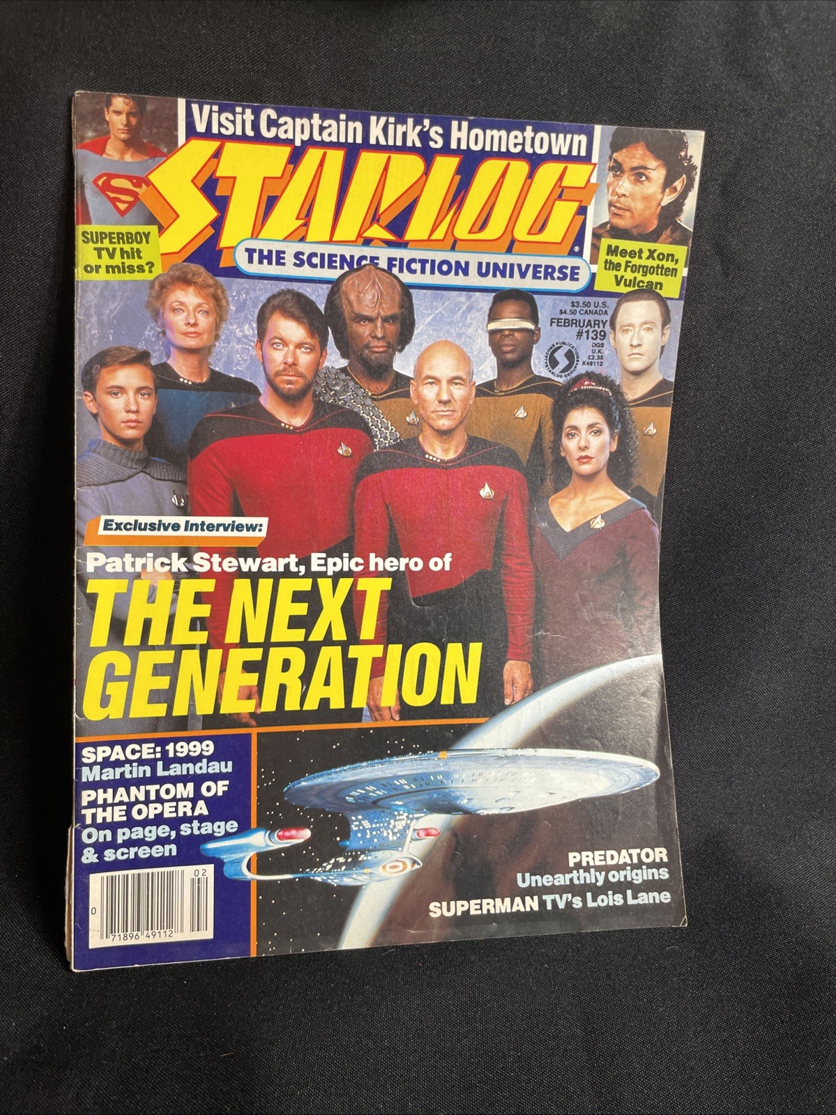 Starlog Magazine #139 February 1989/ The Next Generation, Patrick Stewart