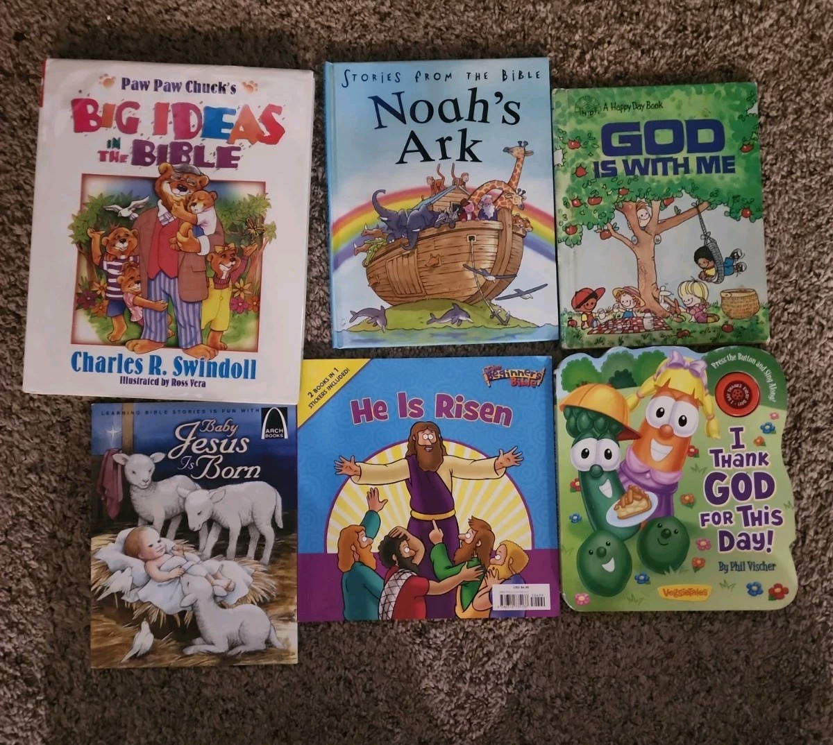 Lot Of 6 Vintage Kid Children’s Christian Religious Books