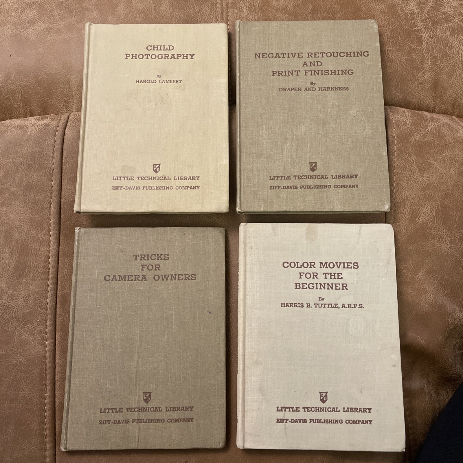 Vintage Photography Reference Library 4 Hardcover Books Little Technical Library