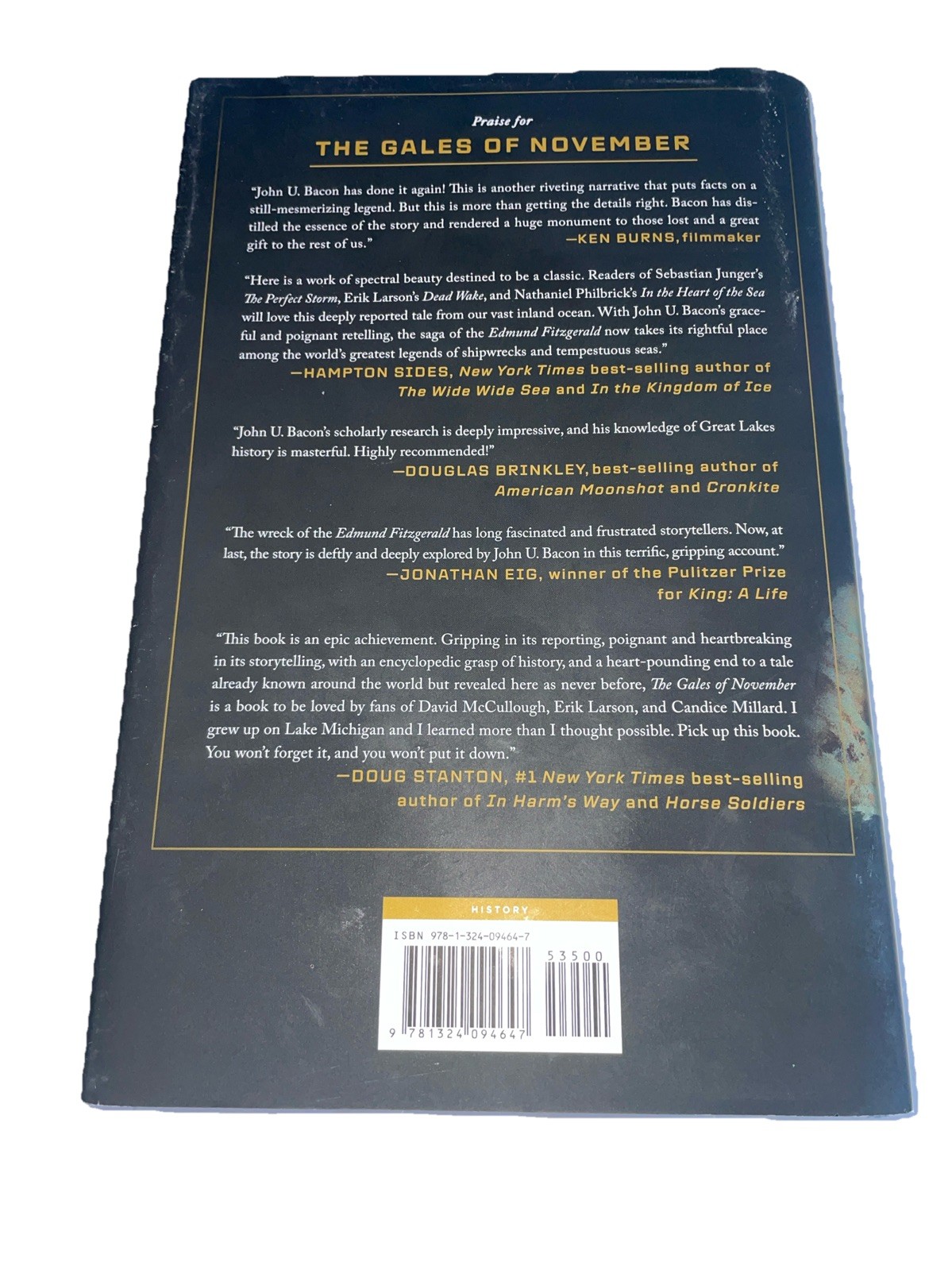 The Gales of November by John U. Bacon (2025, Hardcover)Edmund Fitzgerald