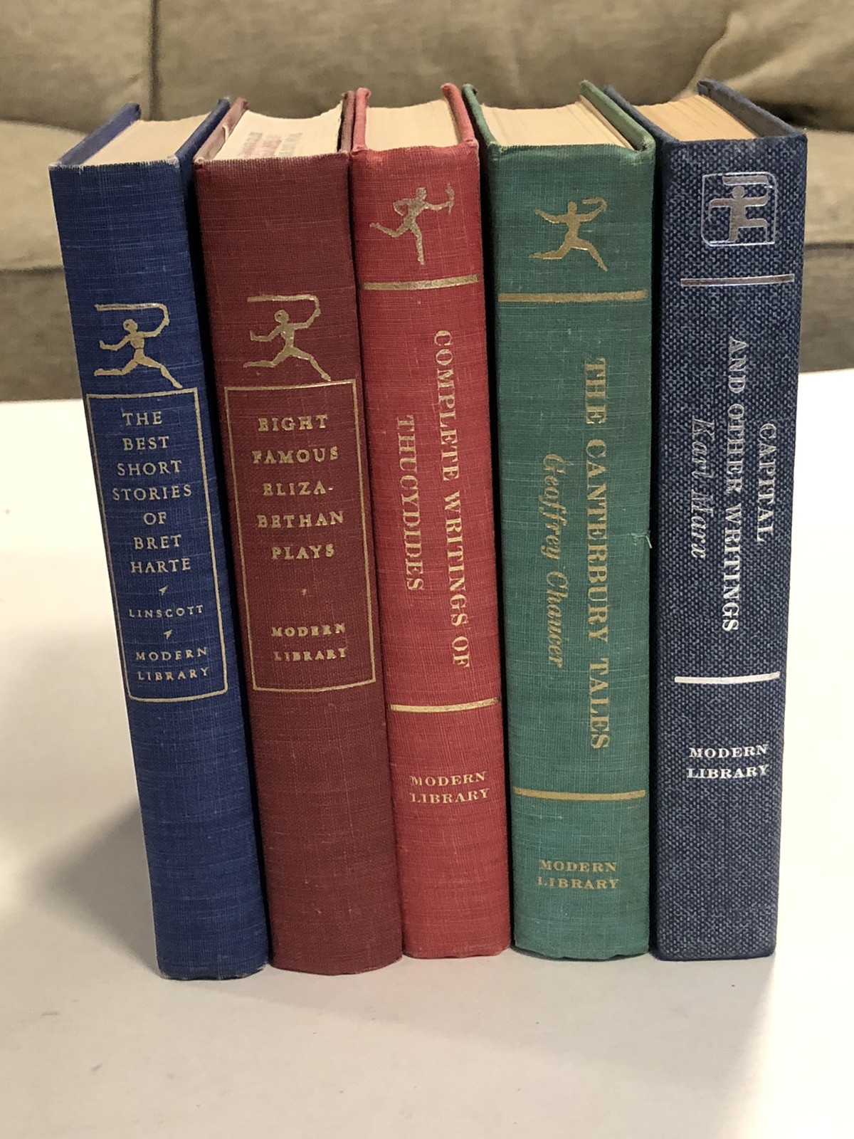 Lot of 5 Modern Library HC Books, Classics ~ Canterbury Tales ~ Karl Marx
