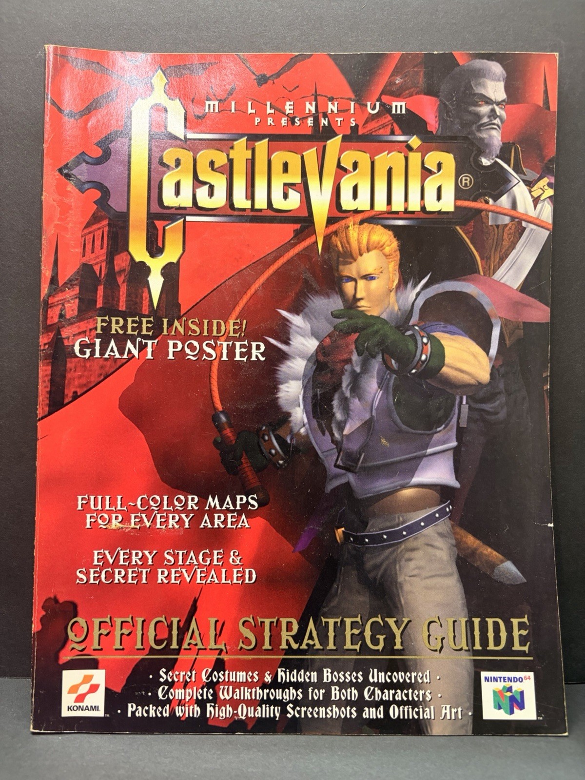 Castlevania 64 Official Nintendo 64 Strategy Guide Book N64 Konami