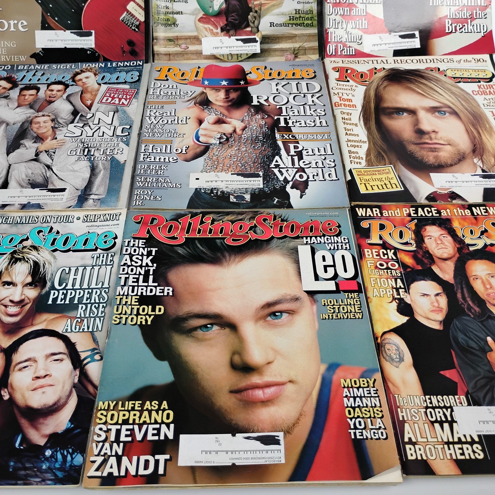 Rolling Stone Magazines 1999 2000 Kurt Cobain Kid Rock Beatles ‘N Sync Bundle